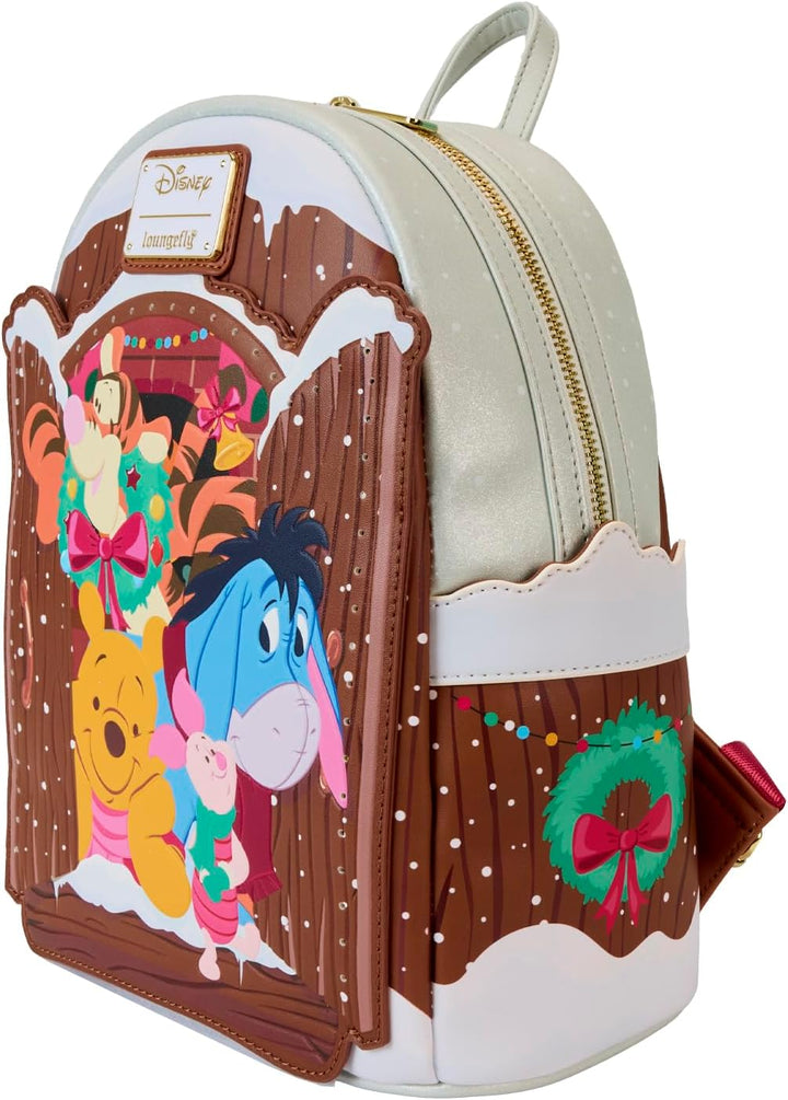 Loungefly Disney Winnie the Pooh and Friends Christmas Greetings Mini Backpack (WDBK3789)