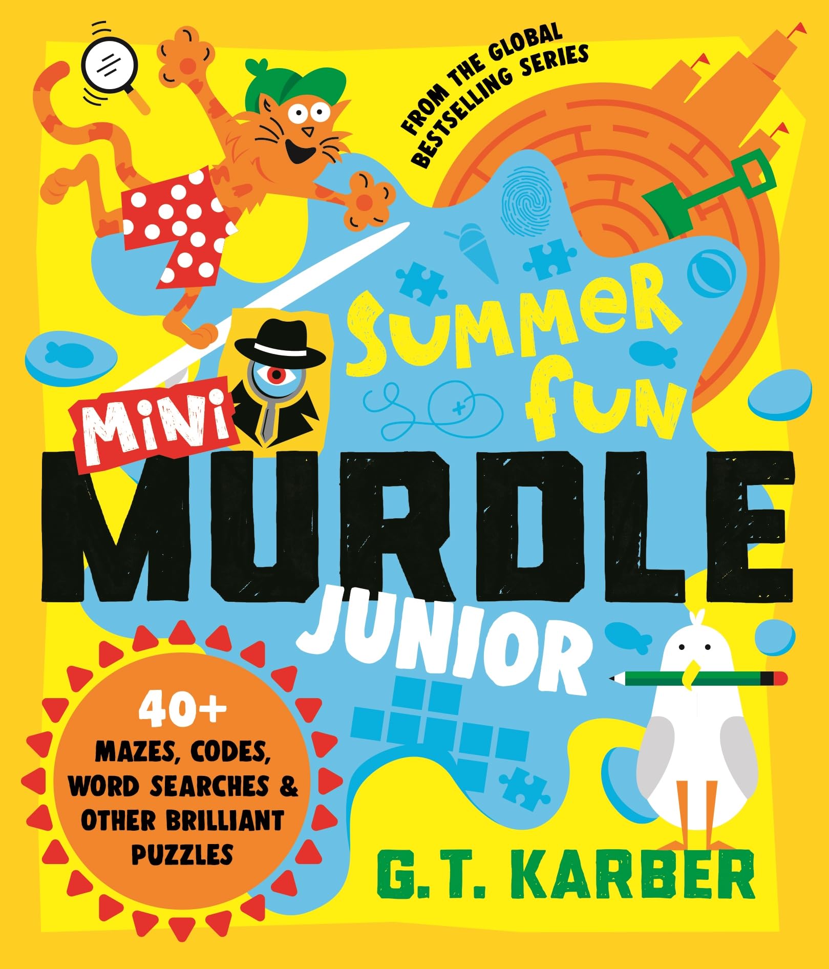 Souvenir Press Mini Murdle Junior: Summer Fun - 40+ Mazes, Codes, Wordsearches & Puzzles