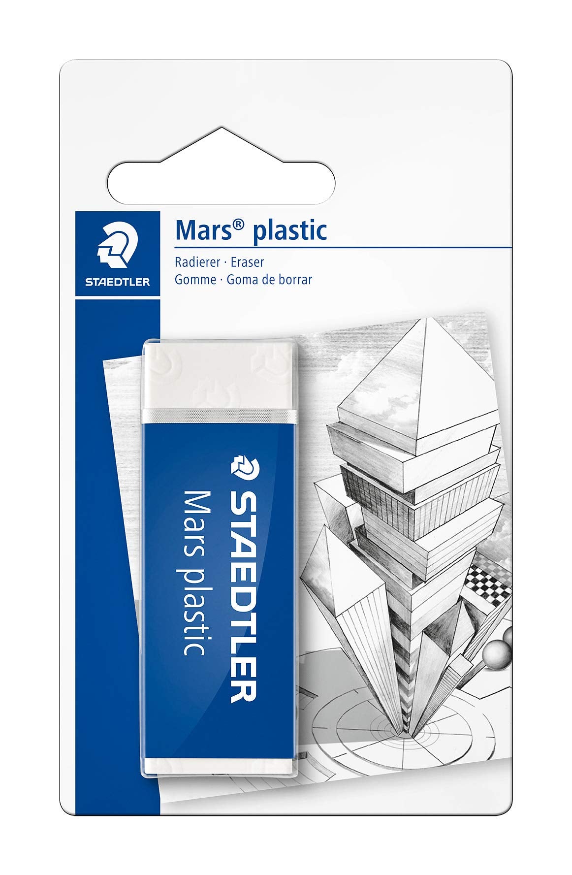 STAEDTLER ‎526 50 BKD Mars Eraser, Premium-Quality, Latex & Phthalate-Free (Pack of 1), White 1