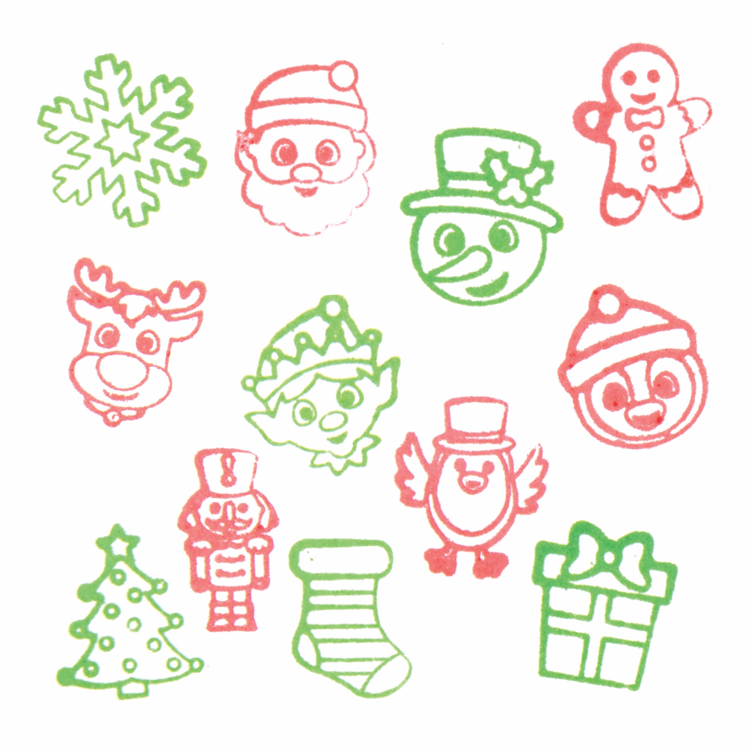 Baker Ross Christmas Self-Inking Stampers - Pack of 12, Ages 3+ 8