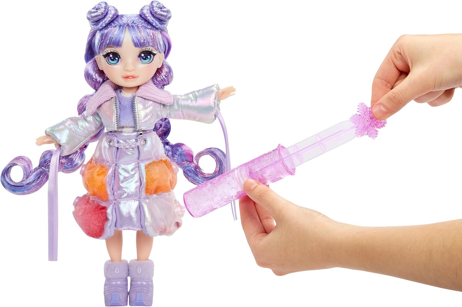 Rainbow High Winter Wonderland - Violet (Purple) 28 cm Fashion Doll with Magic Snow Outfit 3