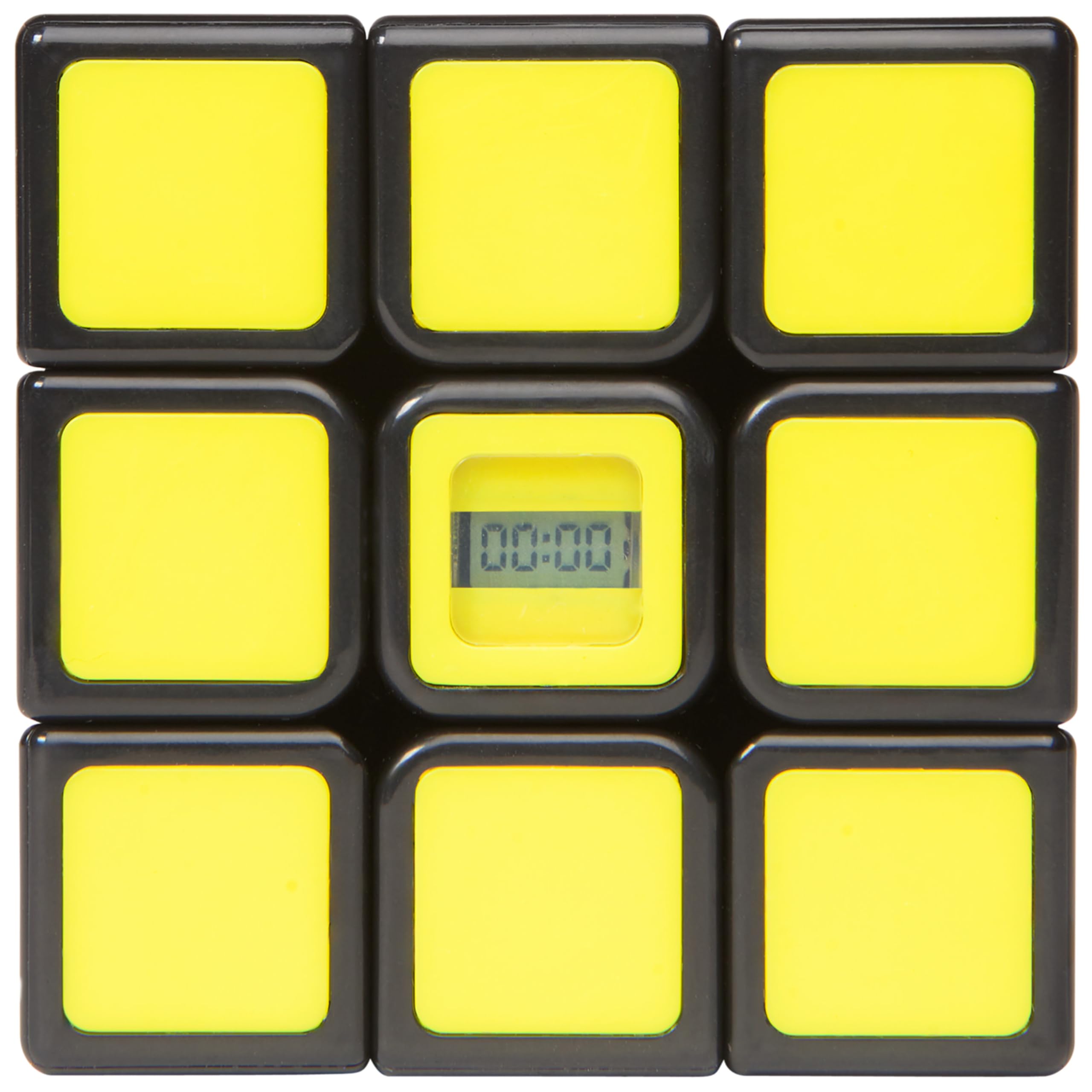 Rubik’s Timer Cube 3x3 - Built-in Timer Brain Teaser Puzzle for Speed Solving 3