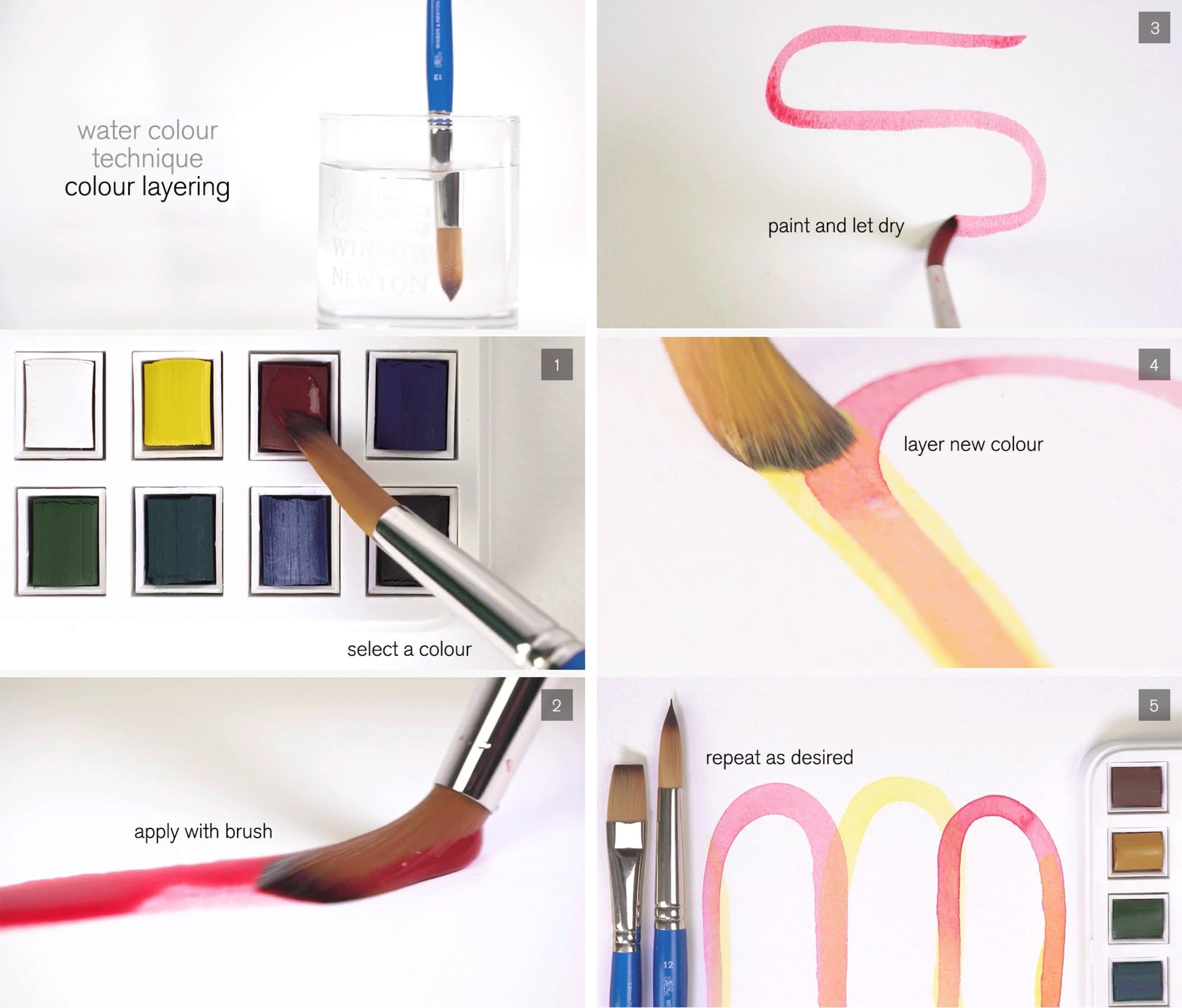 Winsor & Newton, Cotman Watercolour, 'Water Brush Pocket Set' , 12 x Half Pans + 1 x Water Brush 3