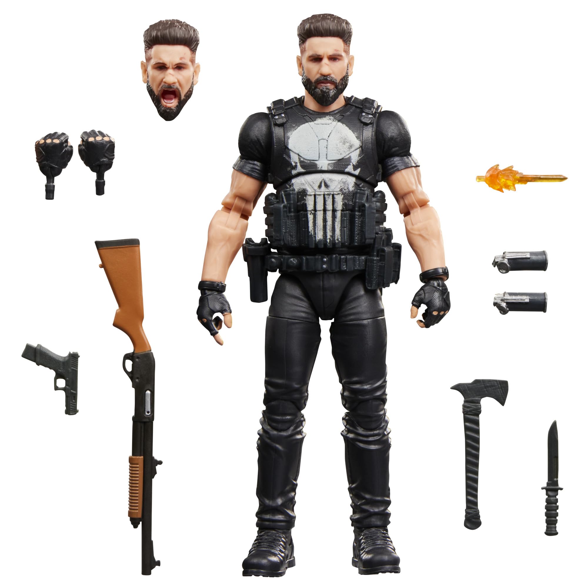 Marvel Legends Series Punisher Action Figure | 15-cm Scale | 10 Accessories 1