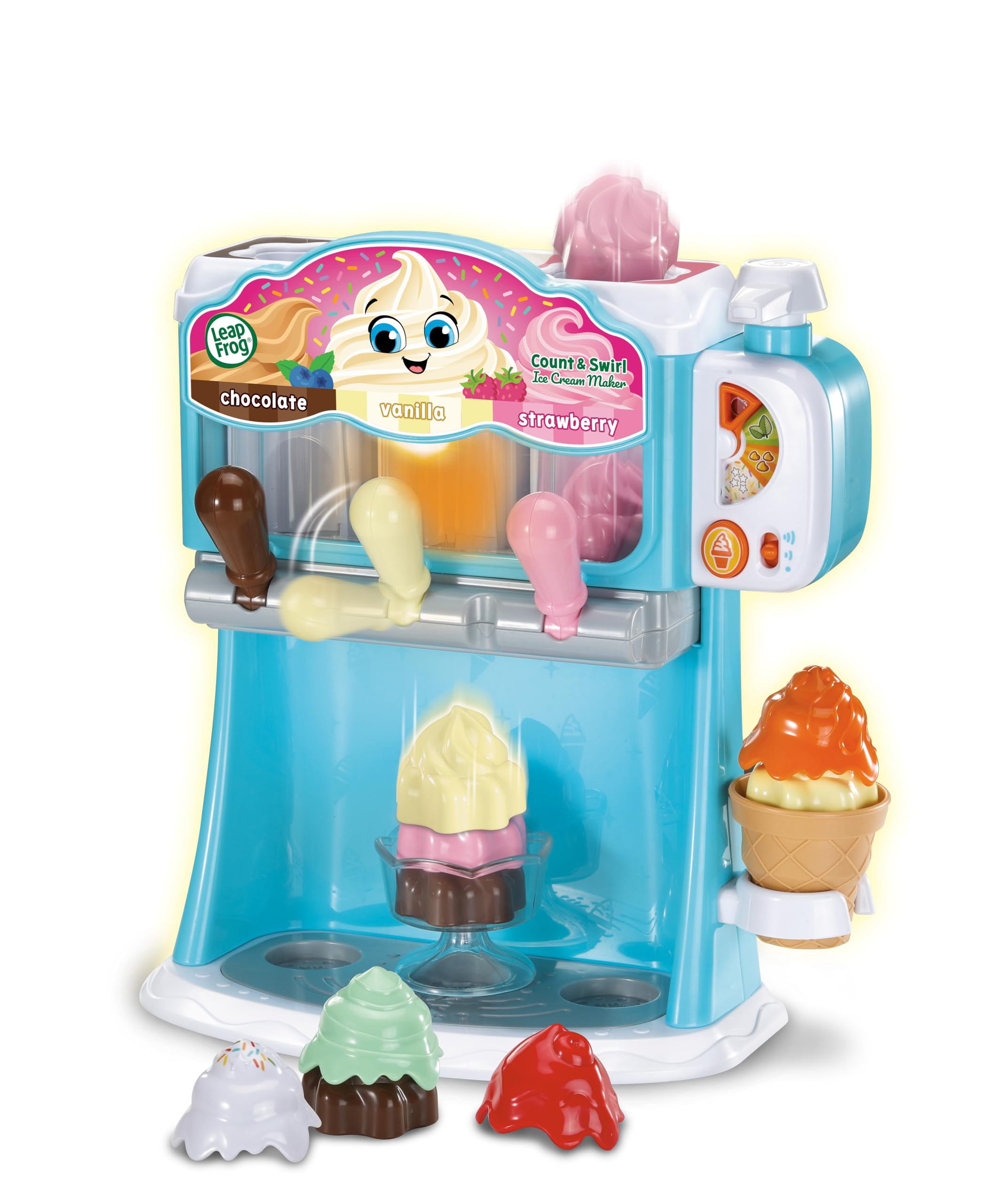 LeapFrog Count and Swirl Ice Cream Maker - Interactive Roleplay Toy for Ages 2-5 1