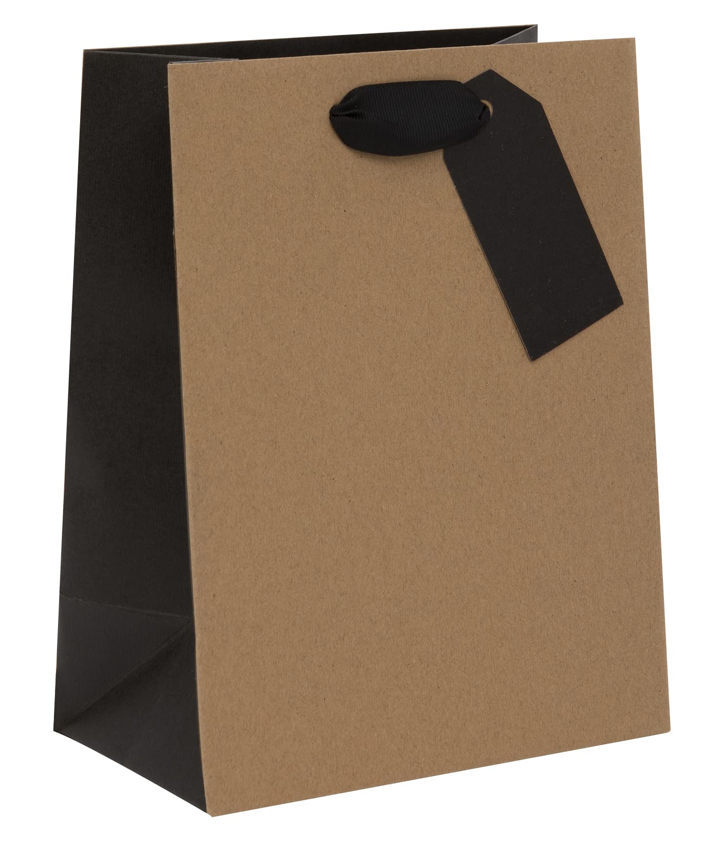 Glick Luxury Medium Gift Bag for Birthdays & Celebrations | Black | 225x200x100mm