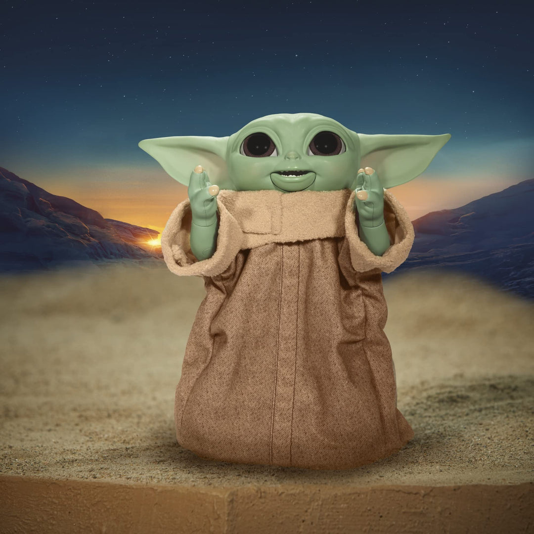 Star Wars Galactic Snackin’ Grogu - 9.25-Inch Animatronic Toy with 40+ Sounds & Movements, Ages 4+