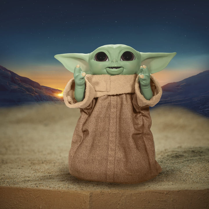 Star Wars Galactic Snackin’ Grogu - 9.25-Inch Animatronic Toy with 40+ Sounds & Movements, Ages 4+