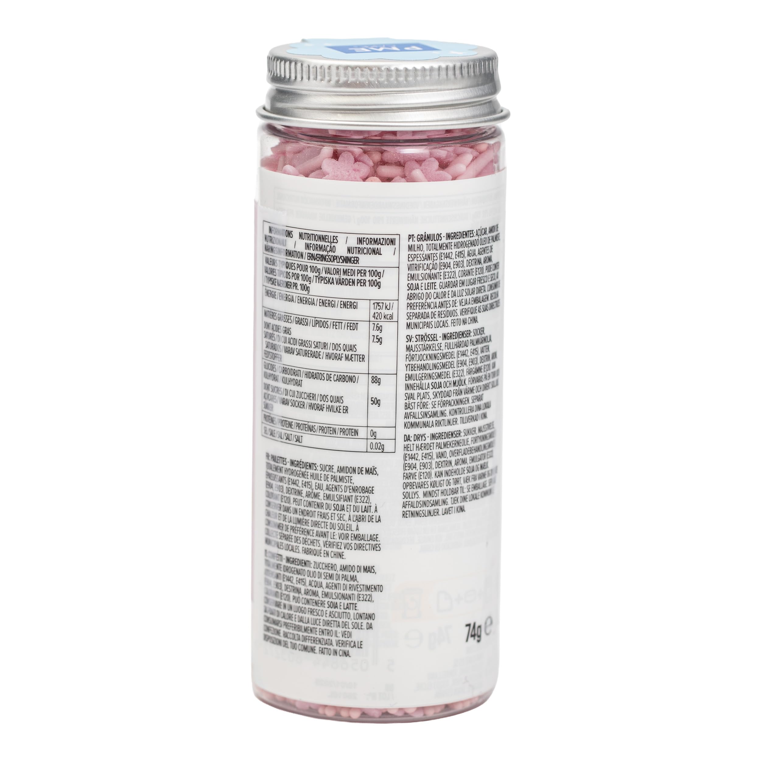 PME Cake Sprinkle Mix - Light Pink | 76g Daisy, Strand & Bead Blend | SKKM01