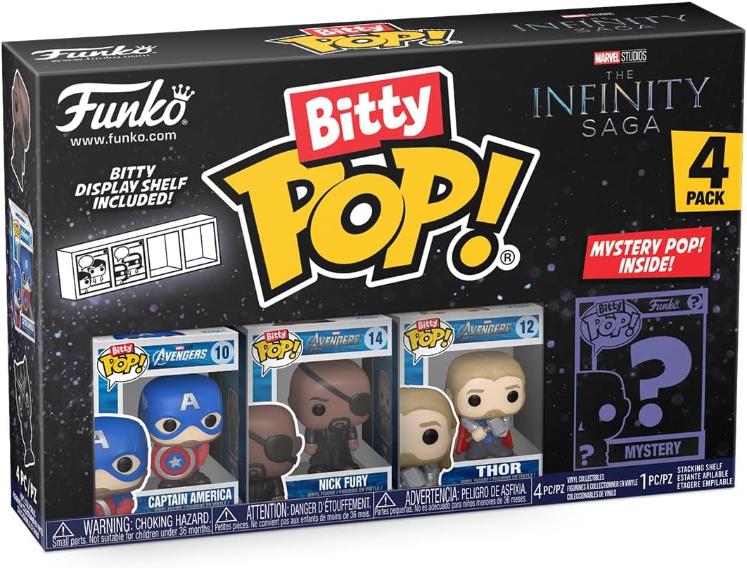 Funko Bitty Pop! Marvel - Captain America (Holding Shield) Vinyl Figure 3