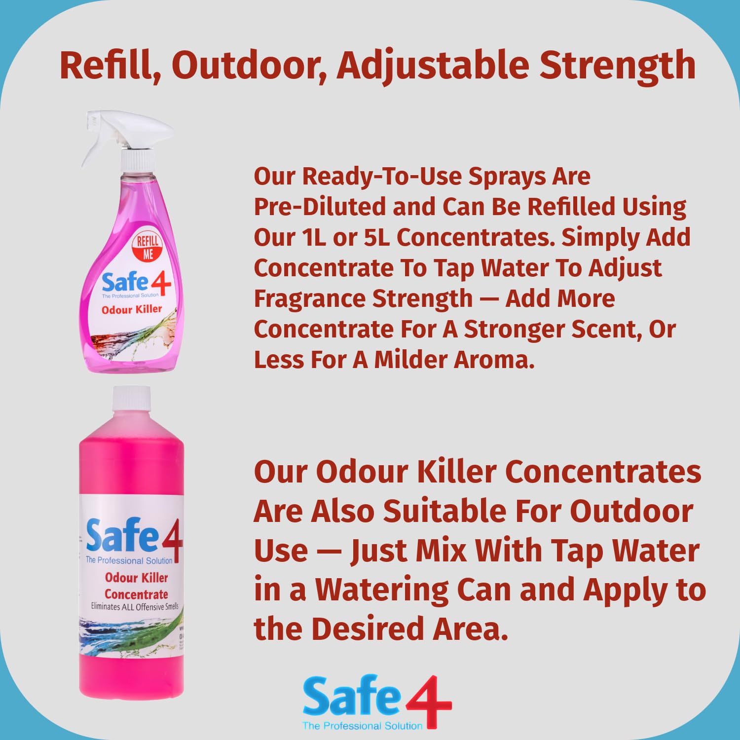 Safe4 Odour Killer - Powerful Odour Neutraliser for Home, Car & Office | 1L Liquid 5