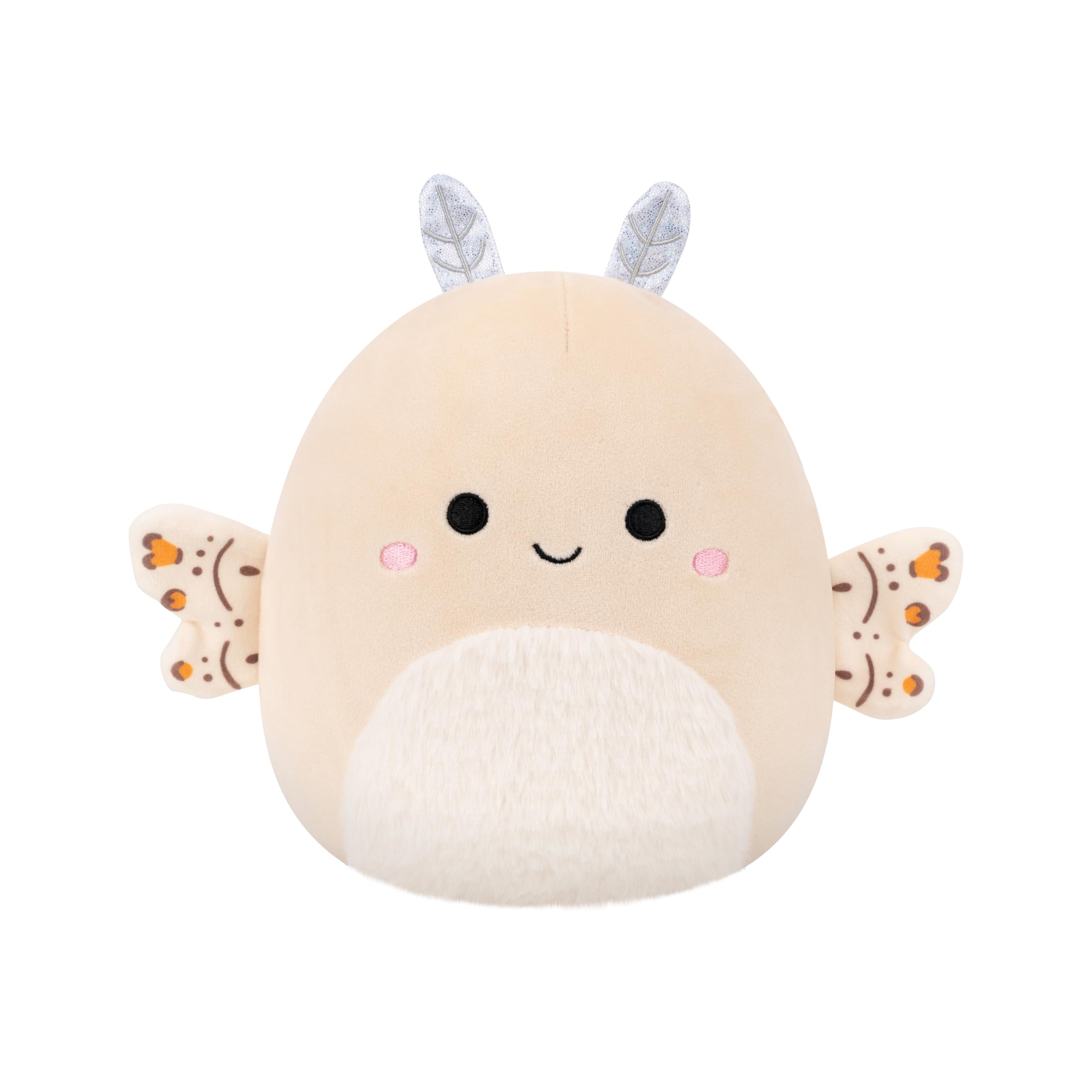 Squishmallows Original 7.5-Inch Berit the Cream Moth Soft Doll | Polyester | Unisex Children
