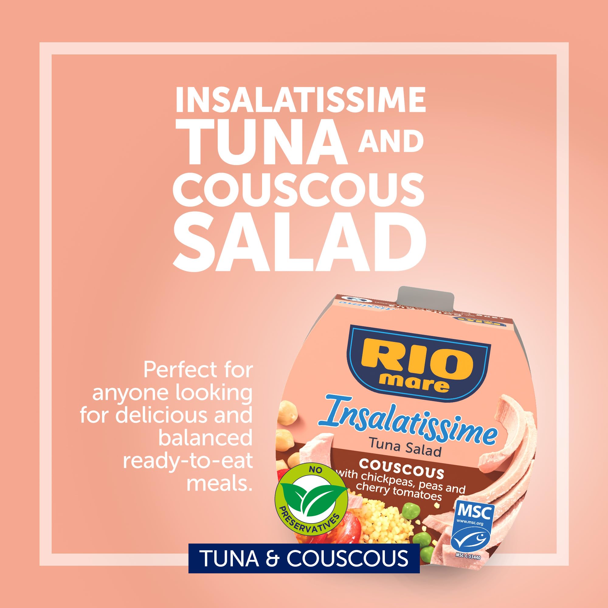 Rio Mare Insalatissime Cous Cous and Tuna - Ready to Eat Meal | 160g 2