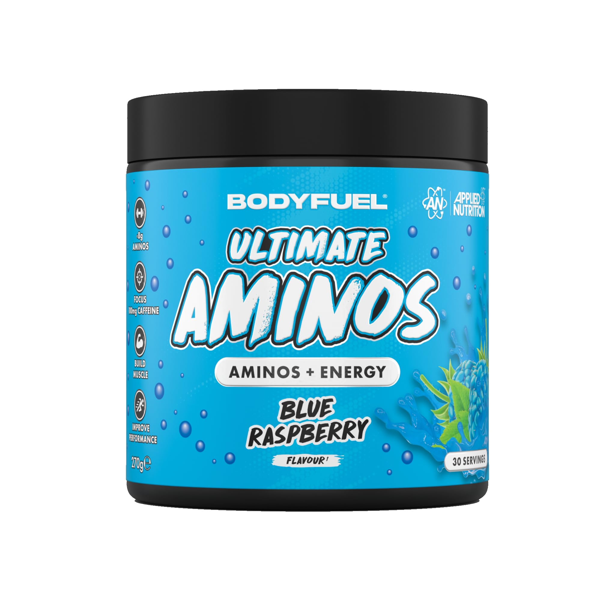 Applied Nutrition BodyFuel Amino Energy Powder - Blue Raspberry, 270g, 30 Servings 1