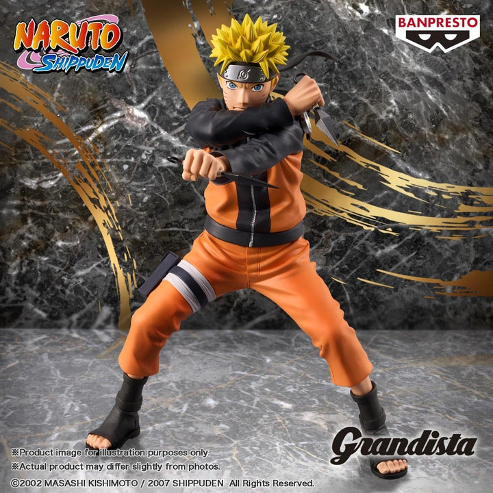 BANPRESTO Naruto Shippuden - Naruto Uzumaki Statue with Kunais (BP94431)