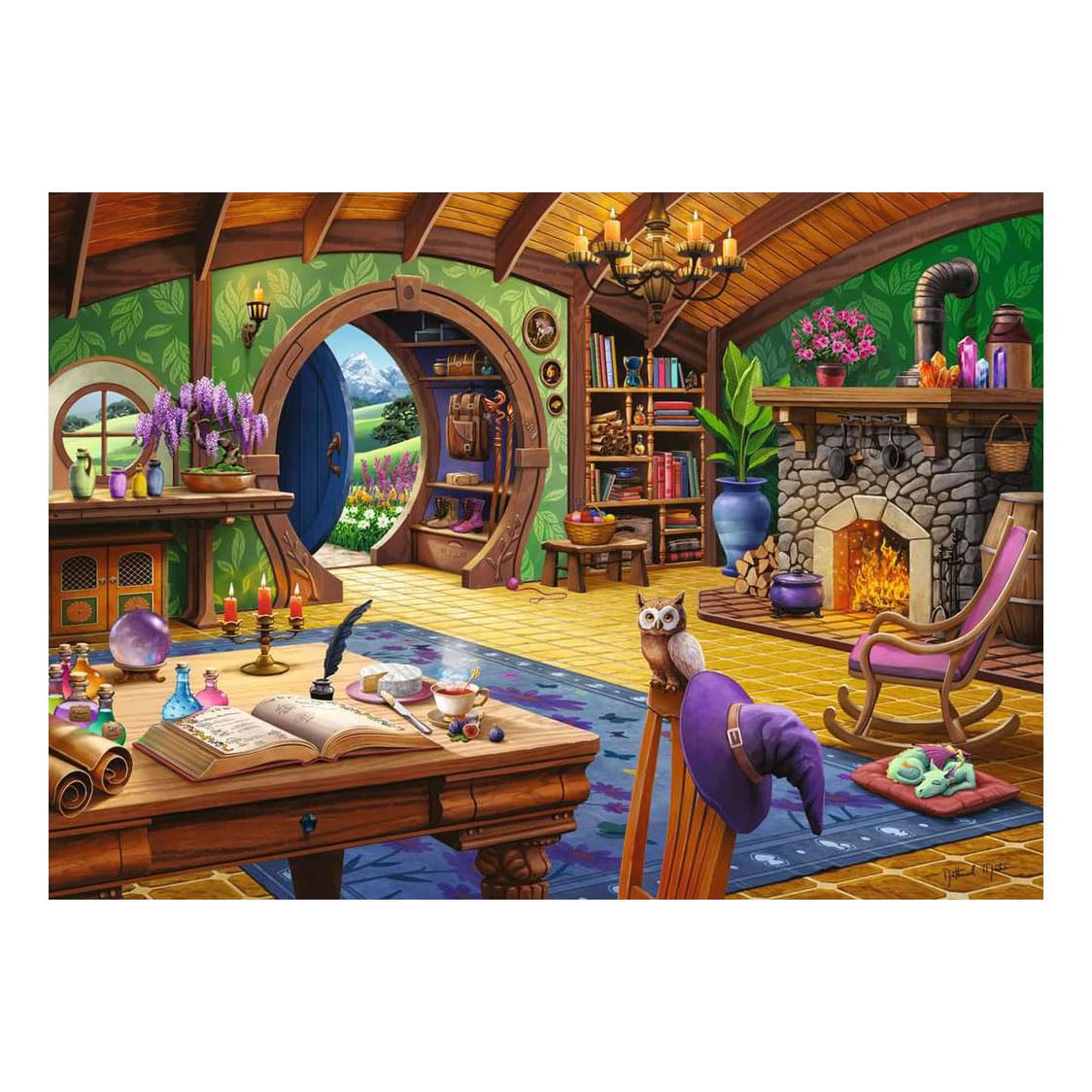 Ravensburger Charmed Cottage Jigsaw Puzzle - 1000 Pieces | Glare-Free Finish | FSC Certified 2