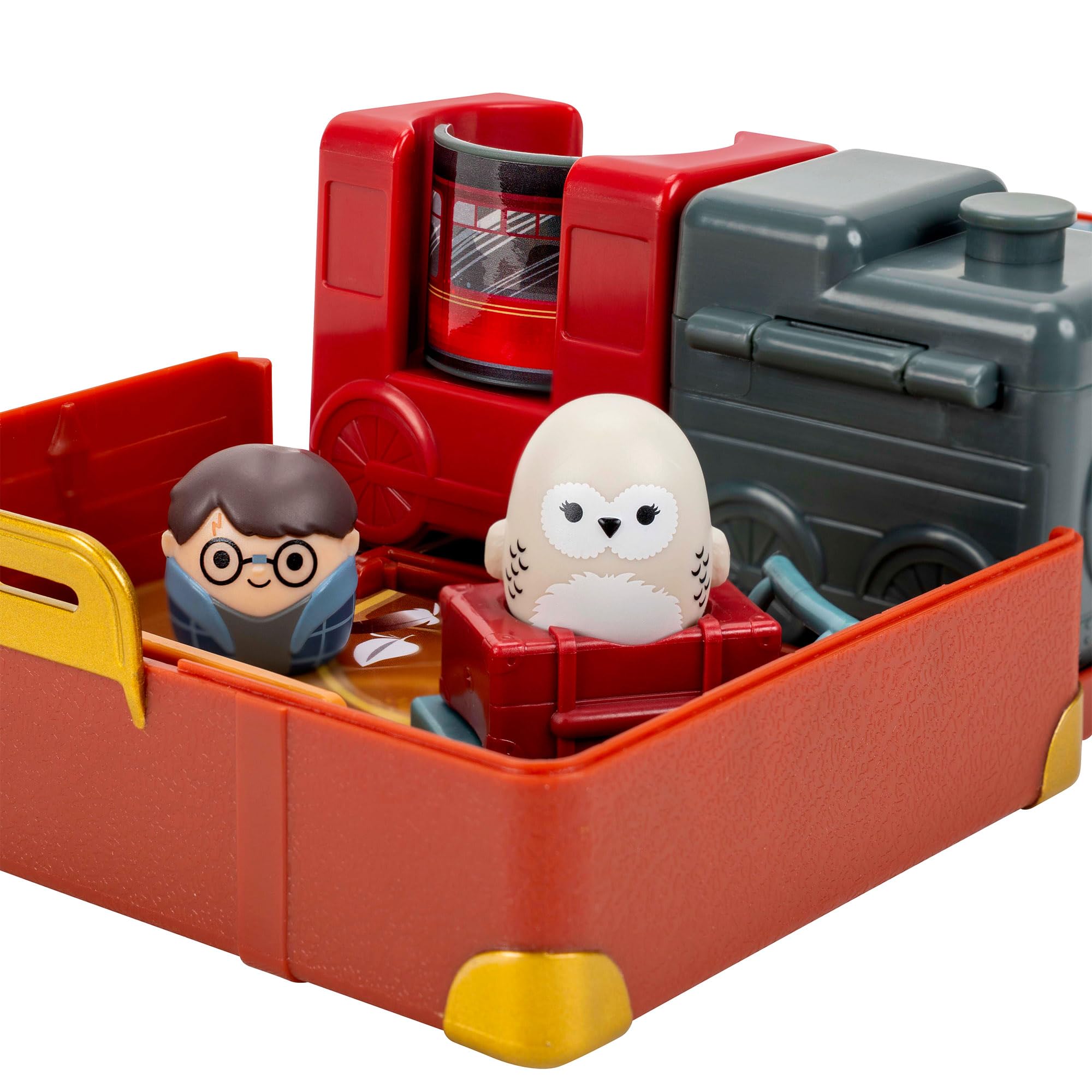 Squish-a-longs Harry Potter Hogwarts Express Playset - 3 Mini-Squish, 3 Accessories, Hogwarts Trunk 9