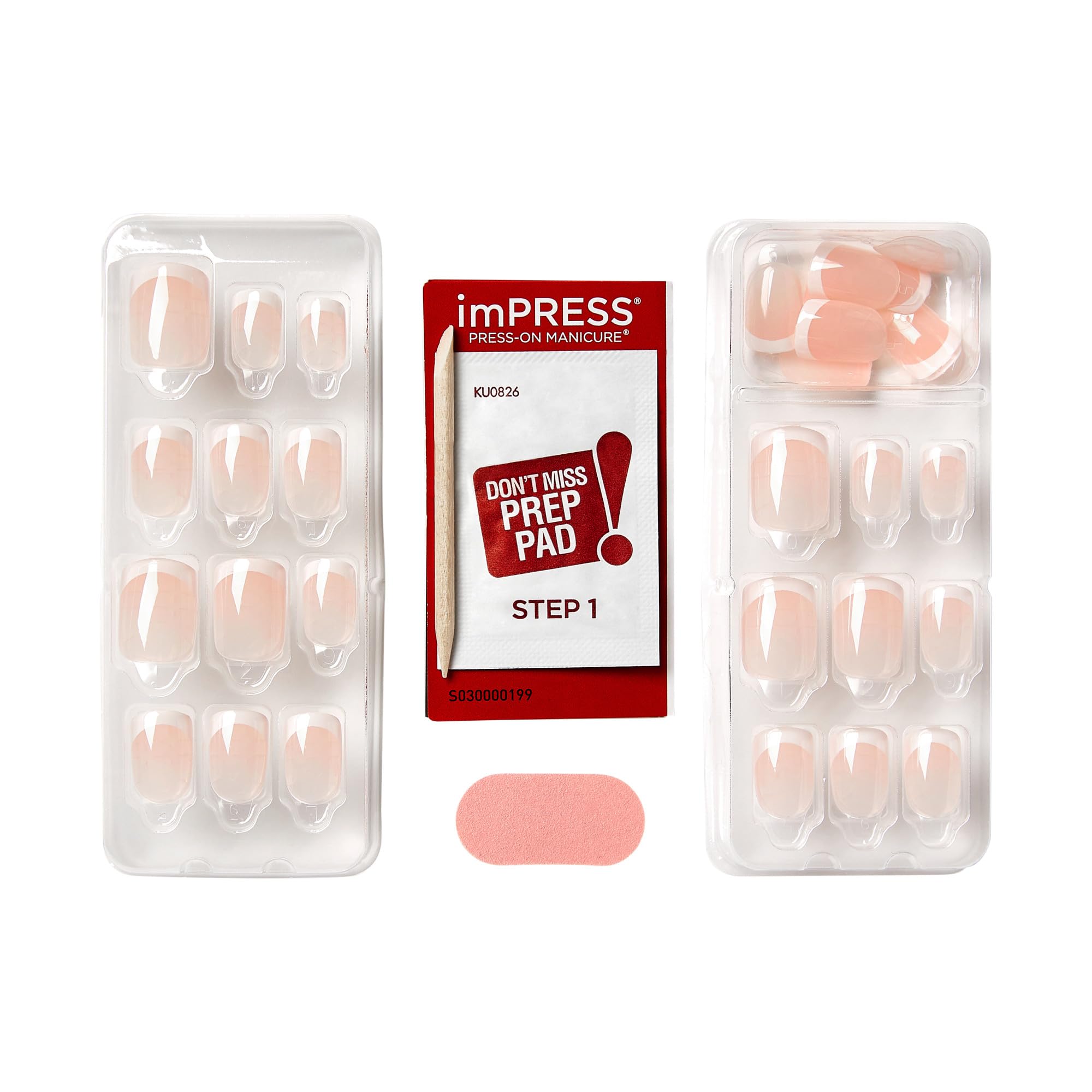 imPRESS Nails - Chic French Design | Short Squoval | 33 Pieces 3