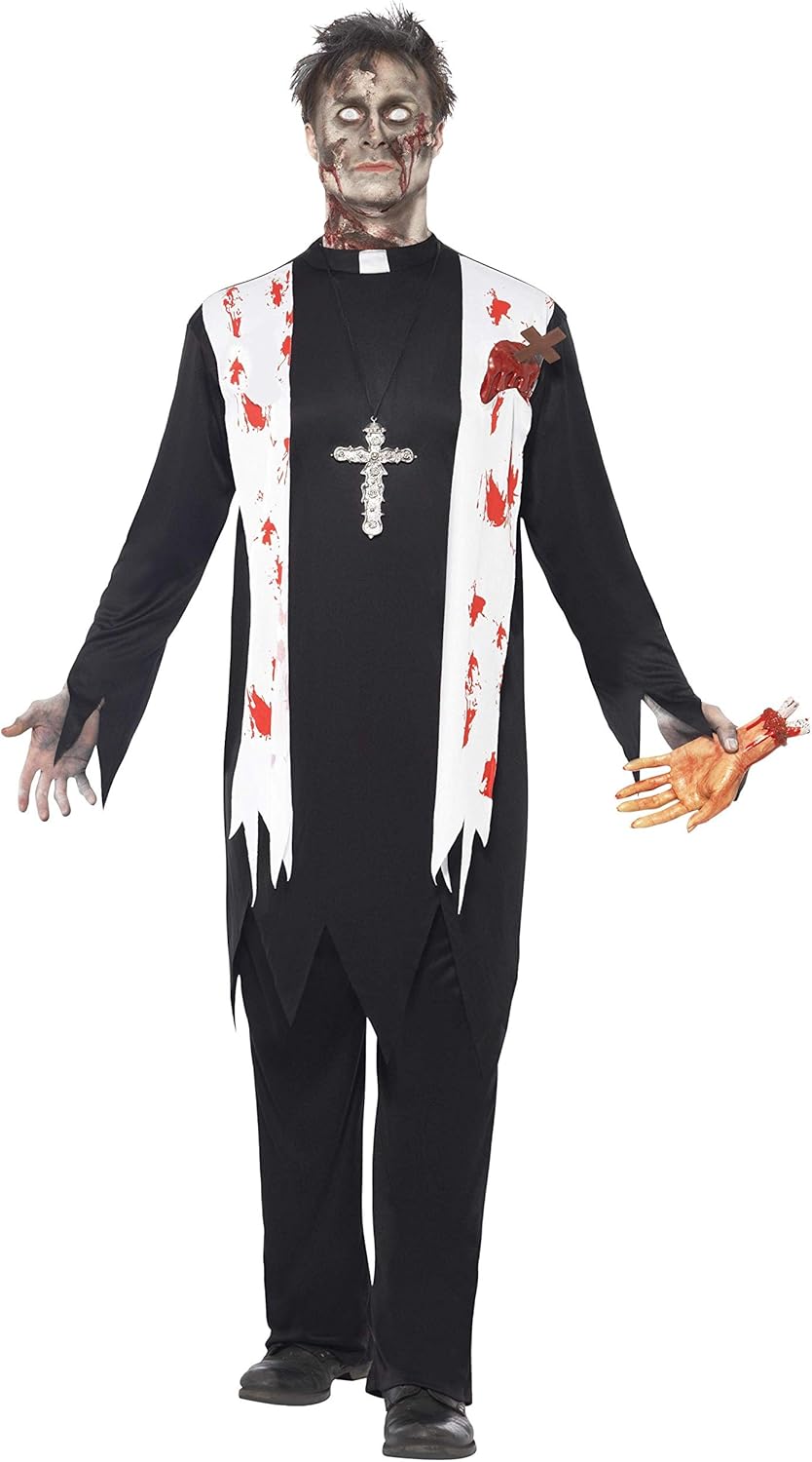 Smiffys Zombie Priest Costume - Adult Men's Size M