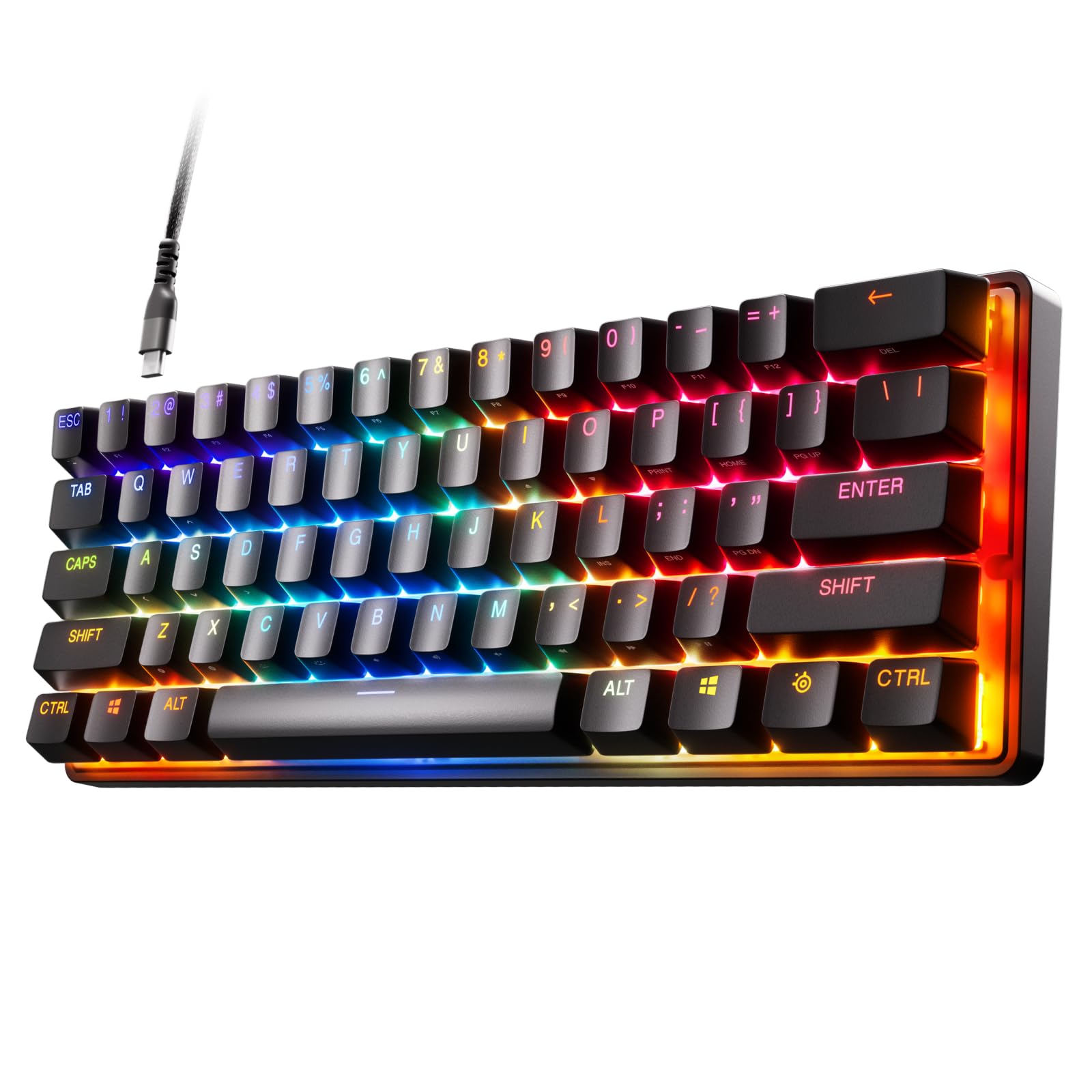 SteelSeries Apex 9 Mini - Optical Mechanical Gaming Keyboard - 60% Compact Form Factor - Swappable OptiPoint Switches