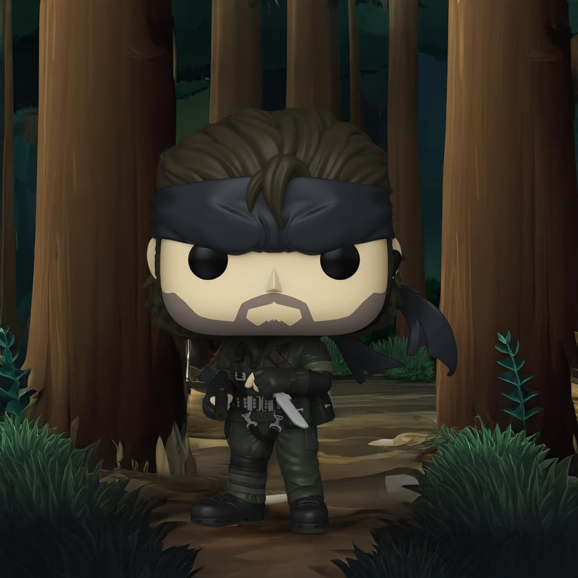 Funko POP! Games: Metal Gear Solid - Solid Snake Chibi Figure | Vinyl | 3.75 Inches 2