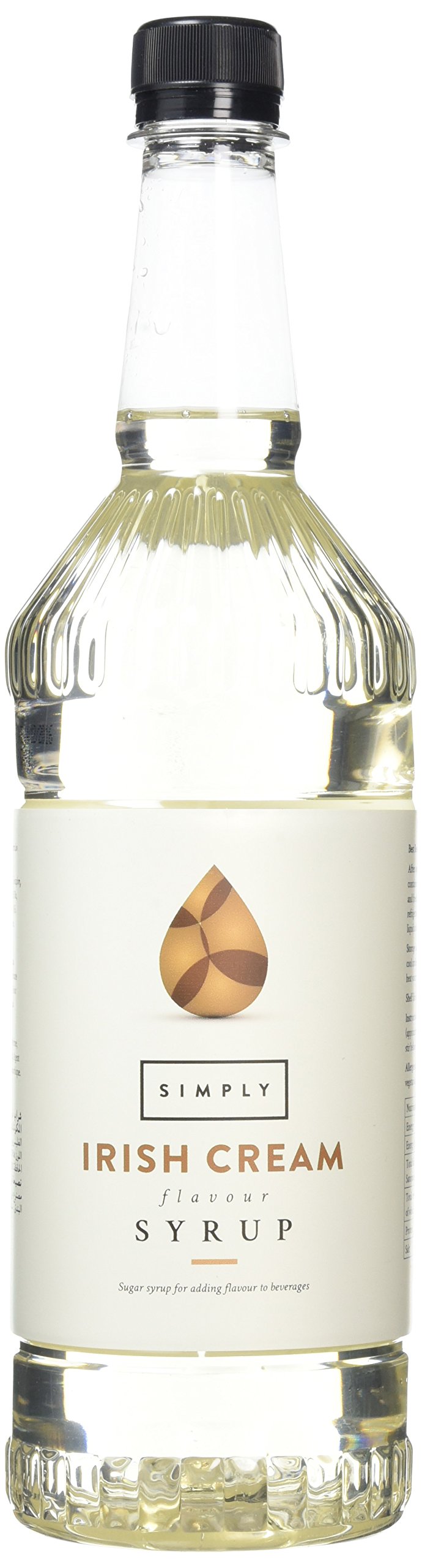 Simply Irish Cream Syrup - Vegan, Nut Free, Alcohol-Free Flavoured Syrup for Coffee, Hot Chocolate & Baking