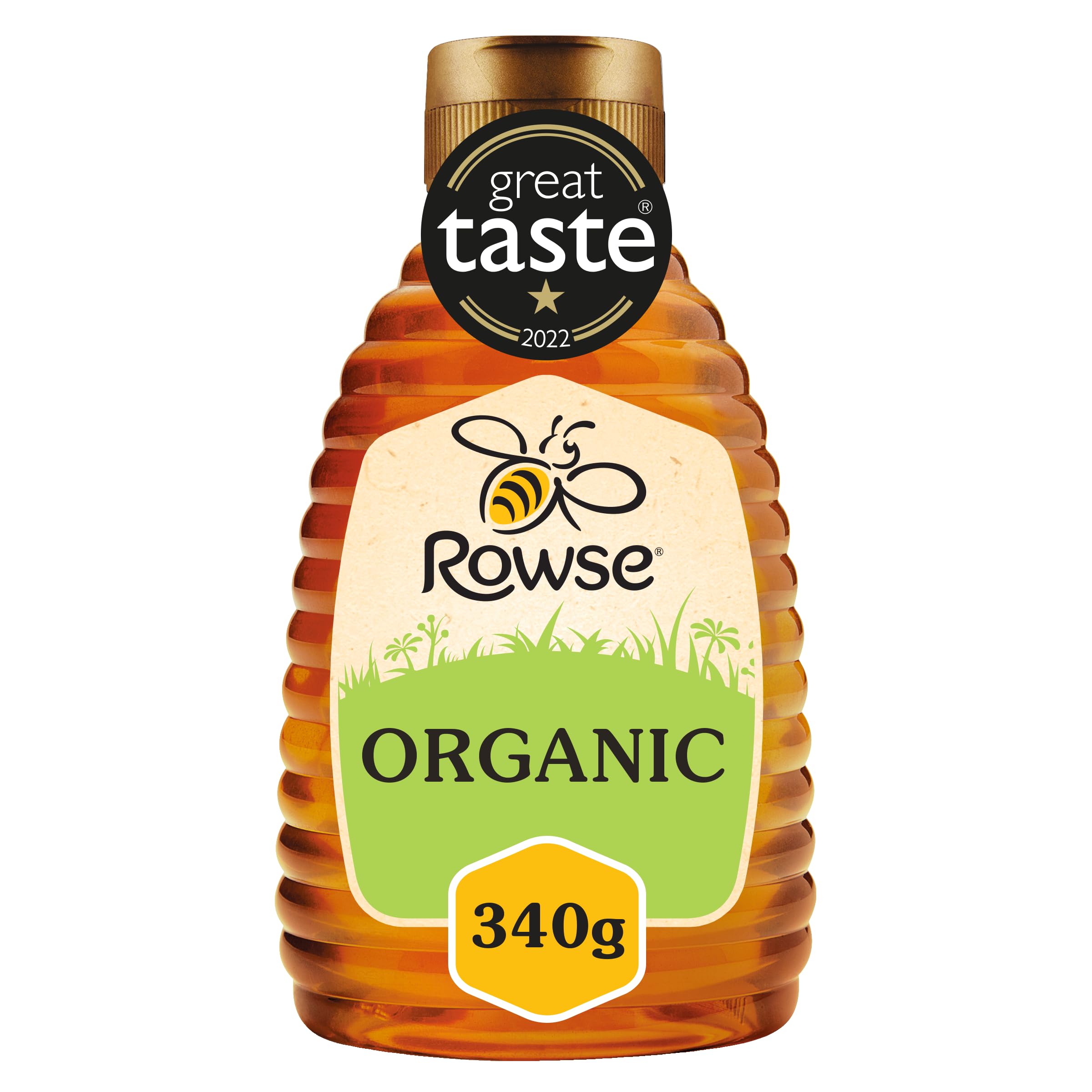 Rowse Organic Honey - 100% Pure & Natural Squeezy Bottle | 340g 1