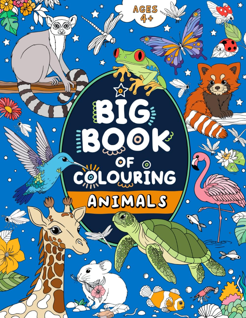 FairyWren Publishing Big Book of Colouring: Animals | Ages 4+ | Large Print Paperback 1