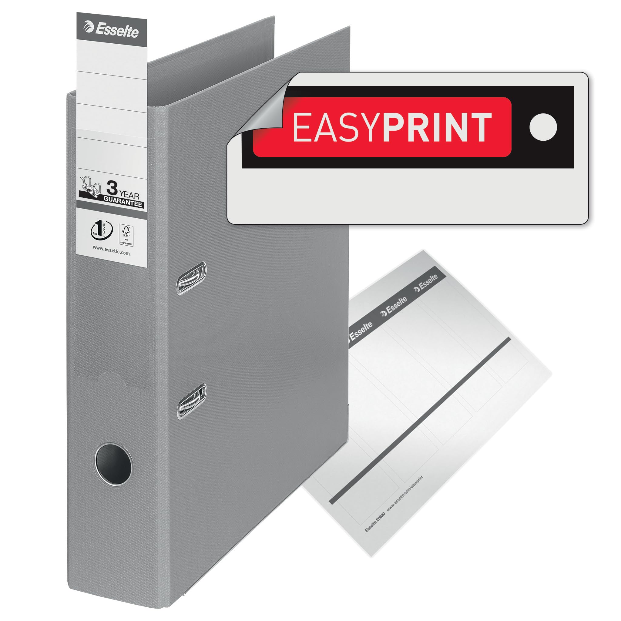 Esselte A4 Lever Arch Files, Blue, 3 File Folders, 624291, Dos 75mm 3