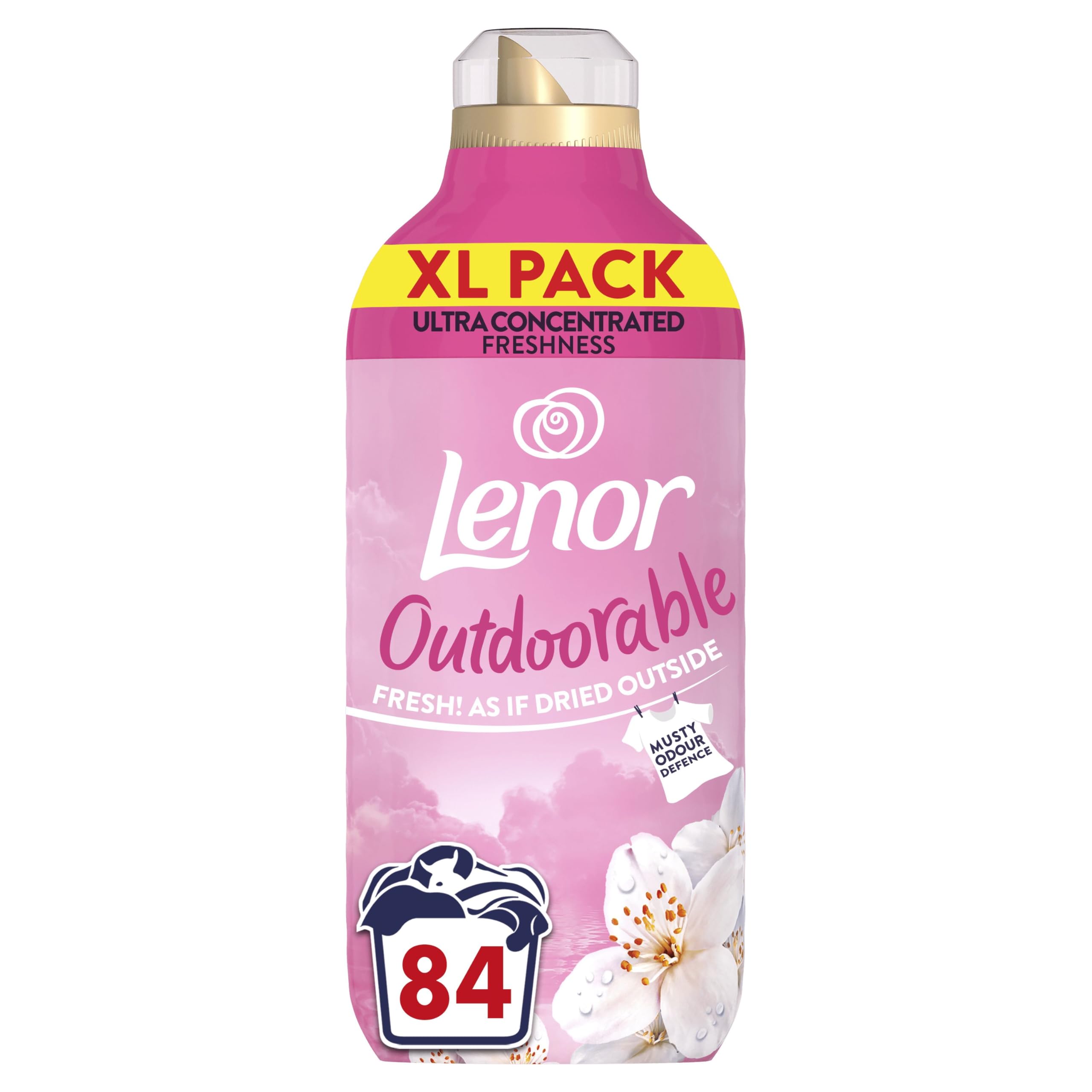 Lenor Outdoorable Fabric Conditioner - Dreamy Jasmine Scent | 1.176L (84 Washes)