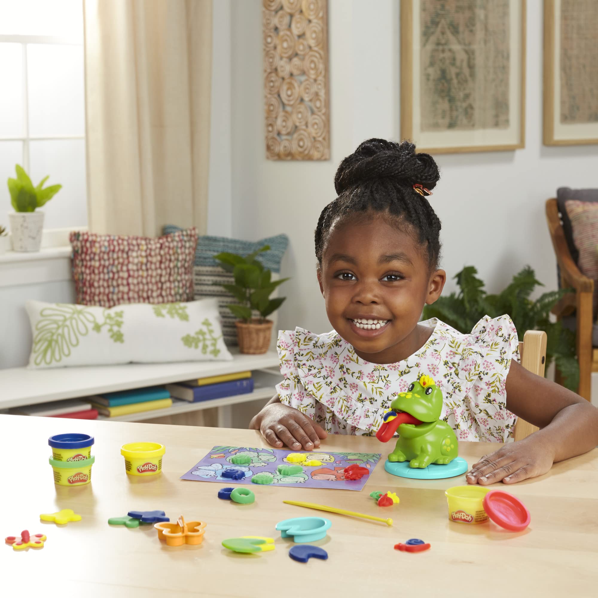 Play-Doh Frog ‘n Colors Starter Set - Creative Arts & Crafts Toy for Kids 3+