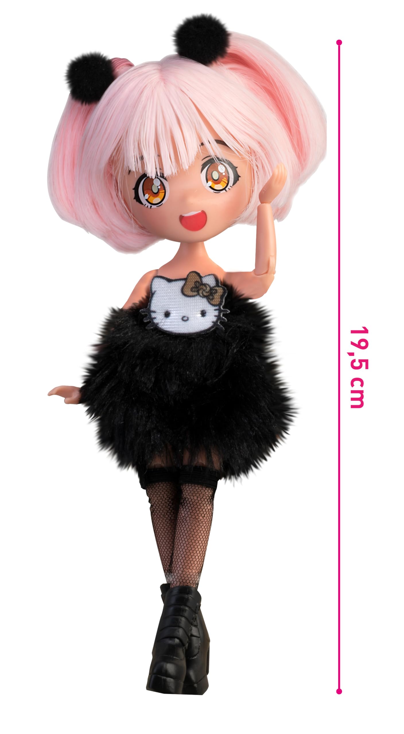 Hello Kitty Manga Doll - Pink Golden Diva Fashion Doll for Ages 3+ 3