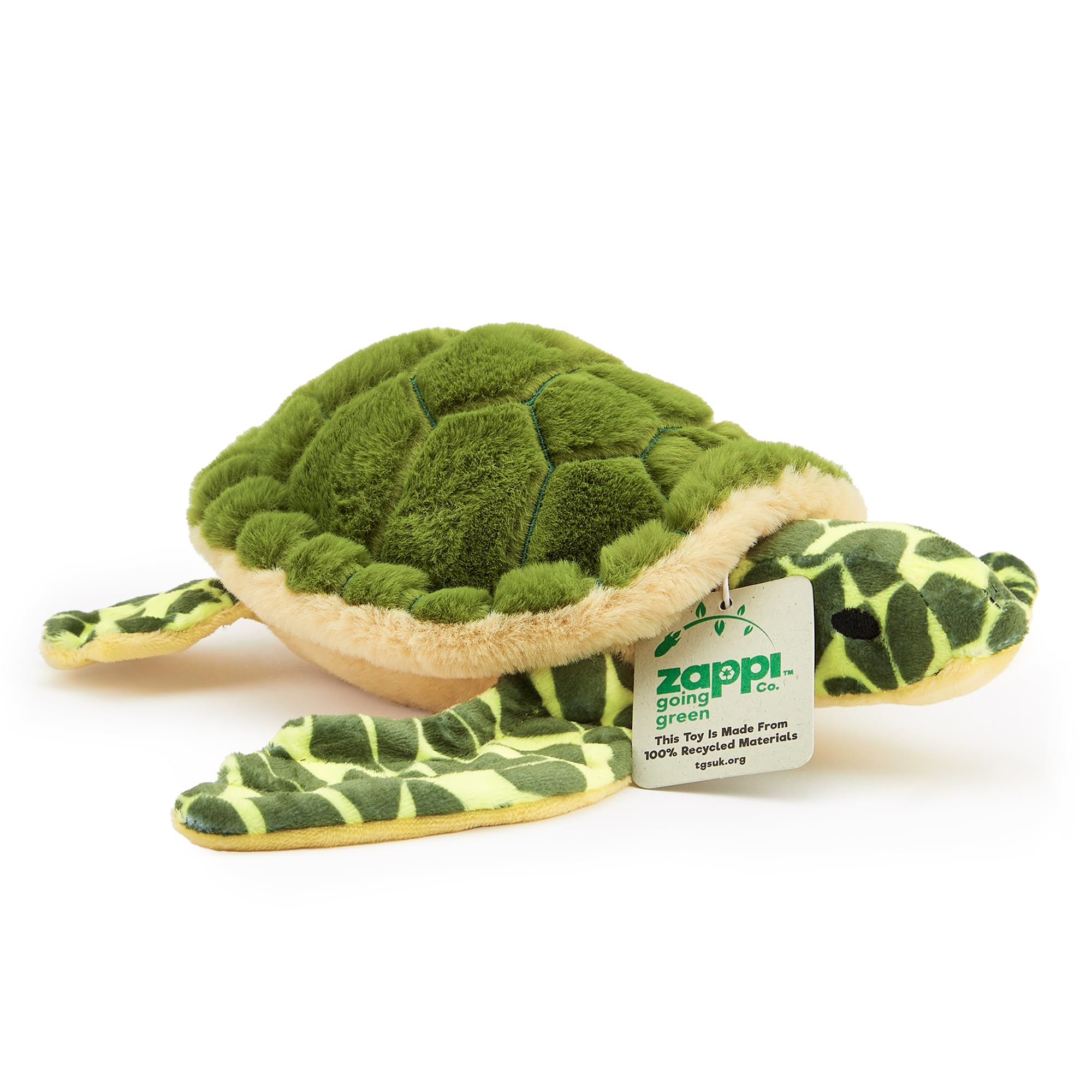 Zappi Co Thomas The Turtle Plush Toy - 34 cm Wide | 100% Recycled Fill | Washable 1