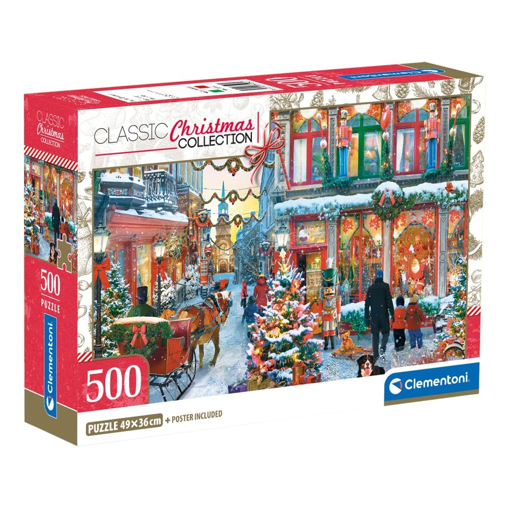 Clementoni 500-Piece Jigsaw Puzzle - Joy of Christmas, Made in Italy 5
