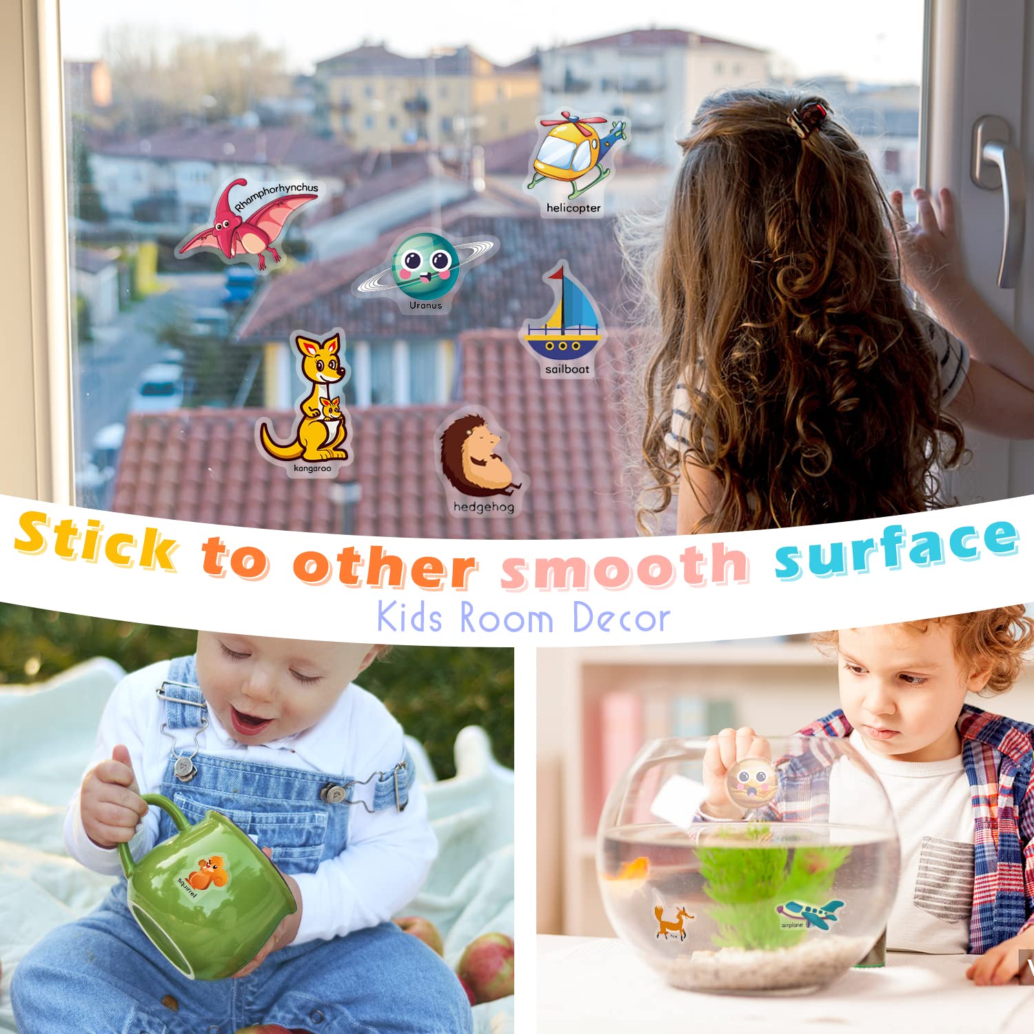 GUYUCOM 4er-Pack wiederverwendbare Stickerbücher – pädagogisches DIY-Spielzeug für Kinder im Alter von 1–8 Jahren