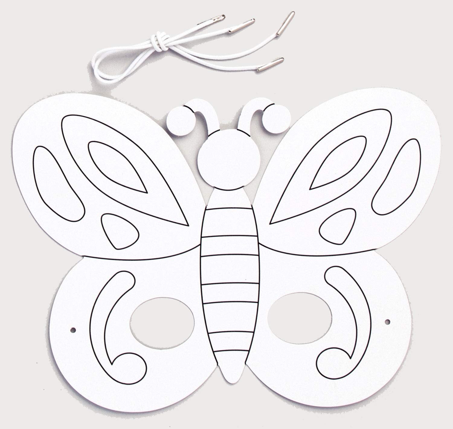 Baker Ross Bug Colour In Masks - Pack of 8 DIY Craft Kit for Kids | Ages Not Specified 3
