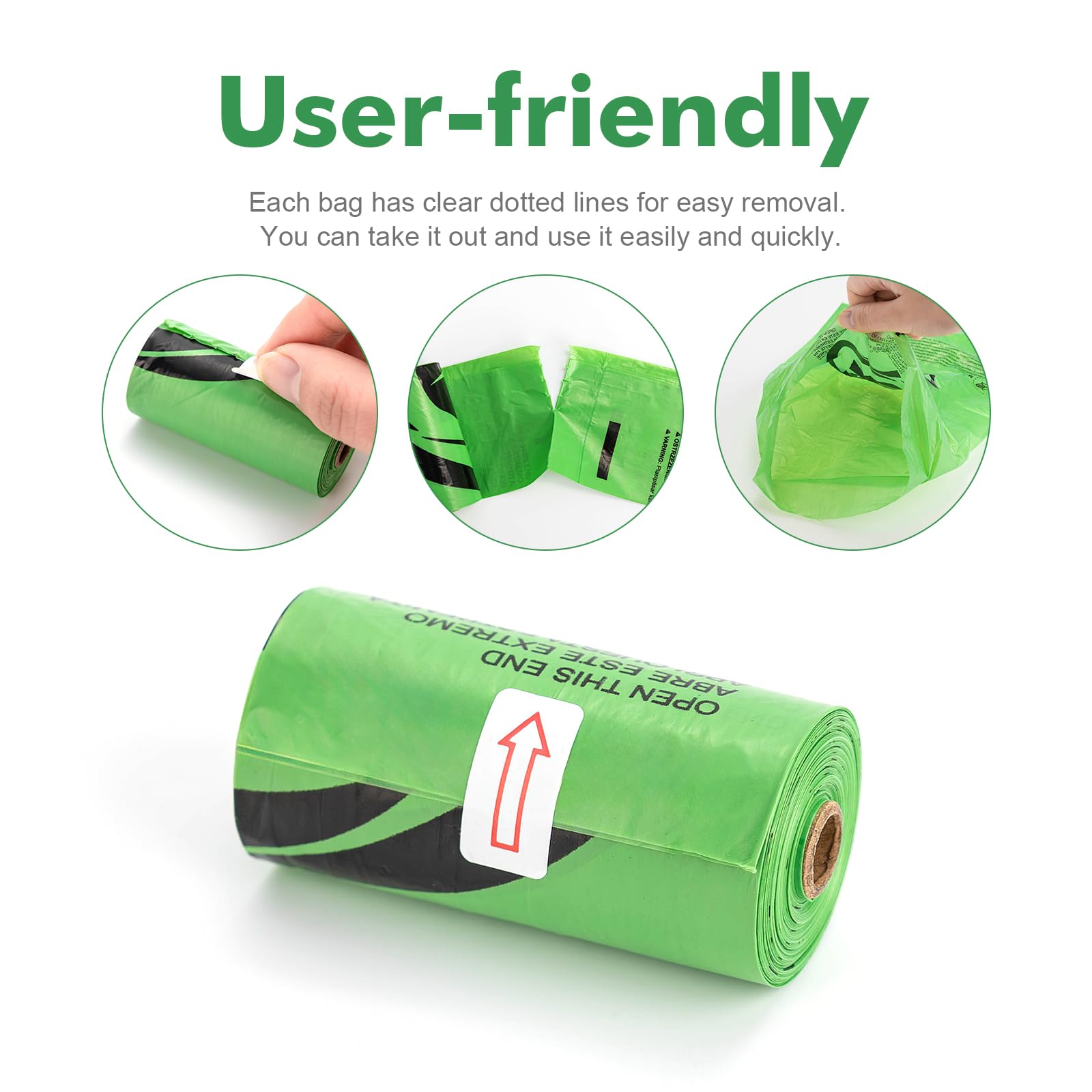 REVER GH51 Biodegradable Dog Poop Bags with Lavender Scent, 300 Extra Thick Bags 5
