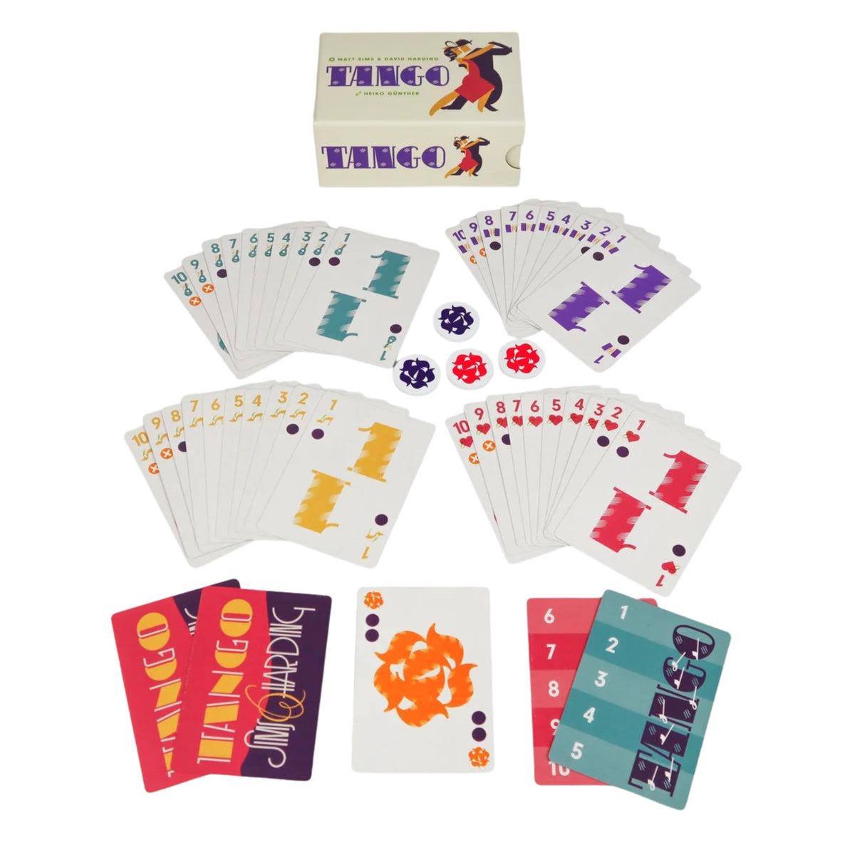 Surfin' Meeple Tango Card Game - Two-Player Trick-Taking Duel | Multicolor | English 4