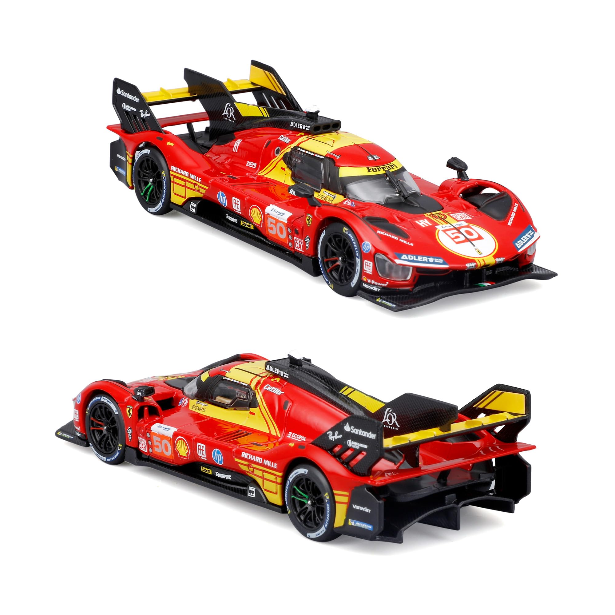 Bburago Ferrari 499P Winner 2024 #50 Diecast Car | 1:43 Scale | Adult Collector 4