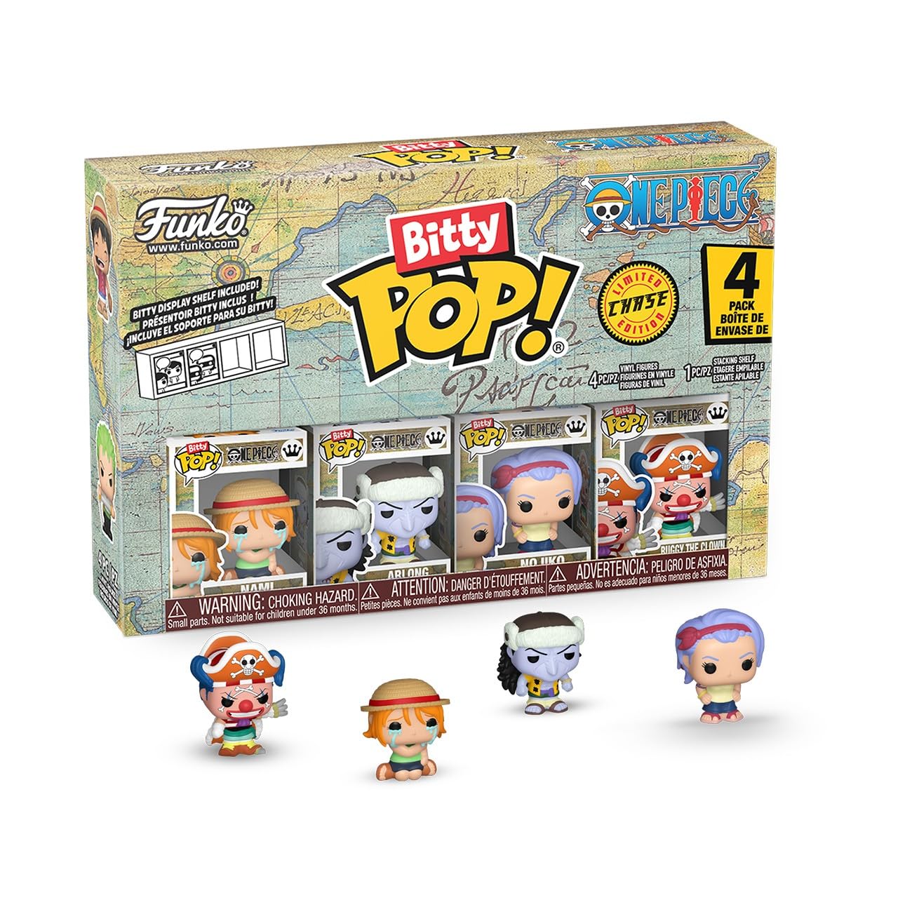 Funko Bitty Pop! One Piece - Nami 4-Pack Vinyl Figure with Rare Chase Variants