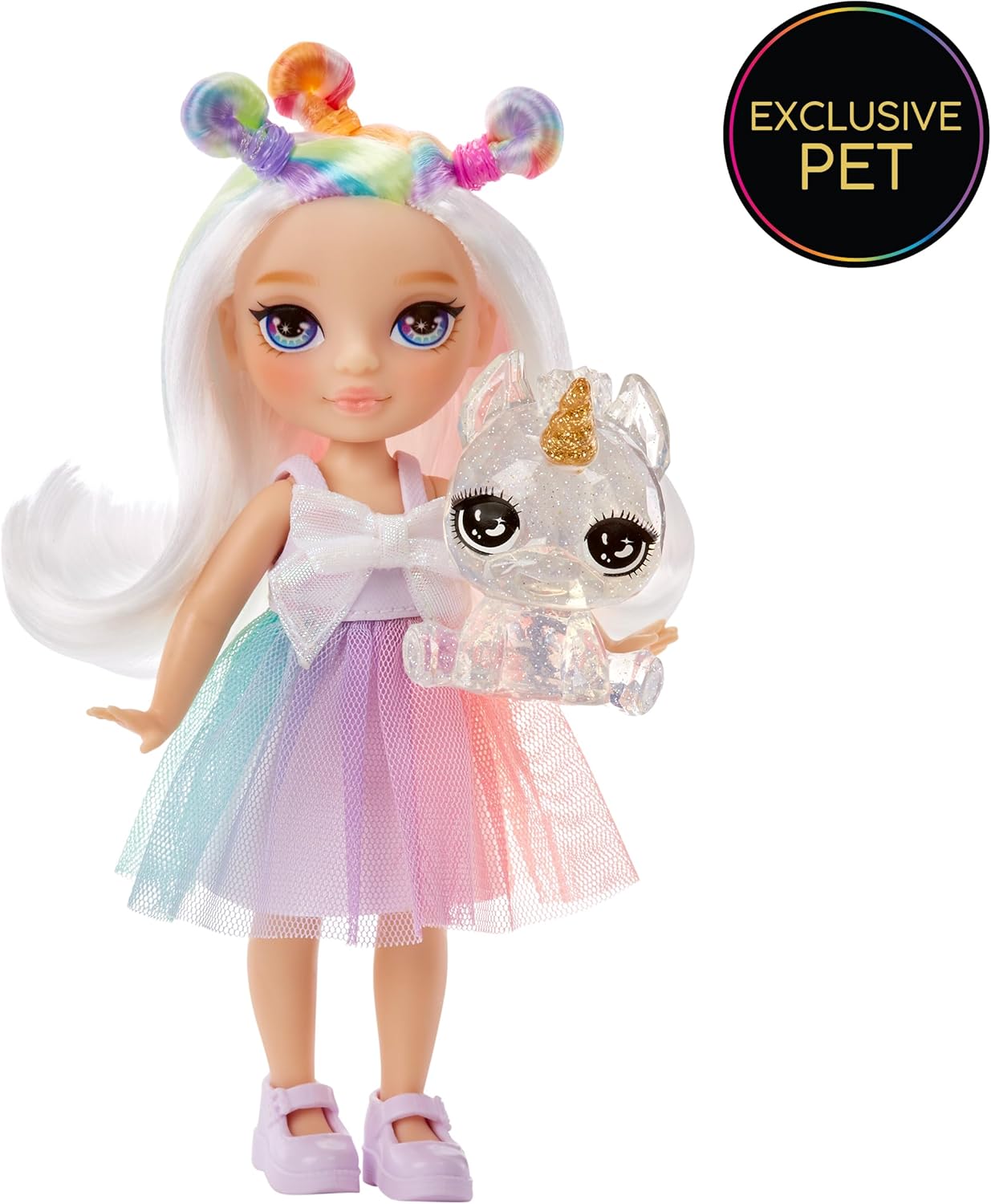 Rainbow High Littles - Opal Raine - 14 cm Posable Fashion Doll with Magical Unicorn Pet 2