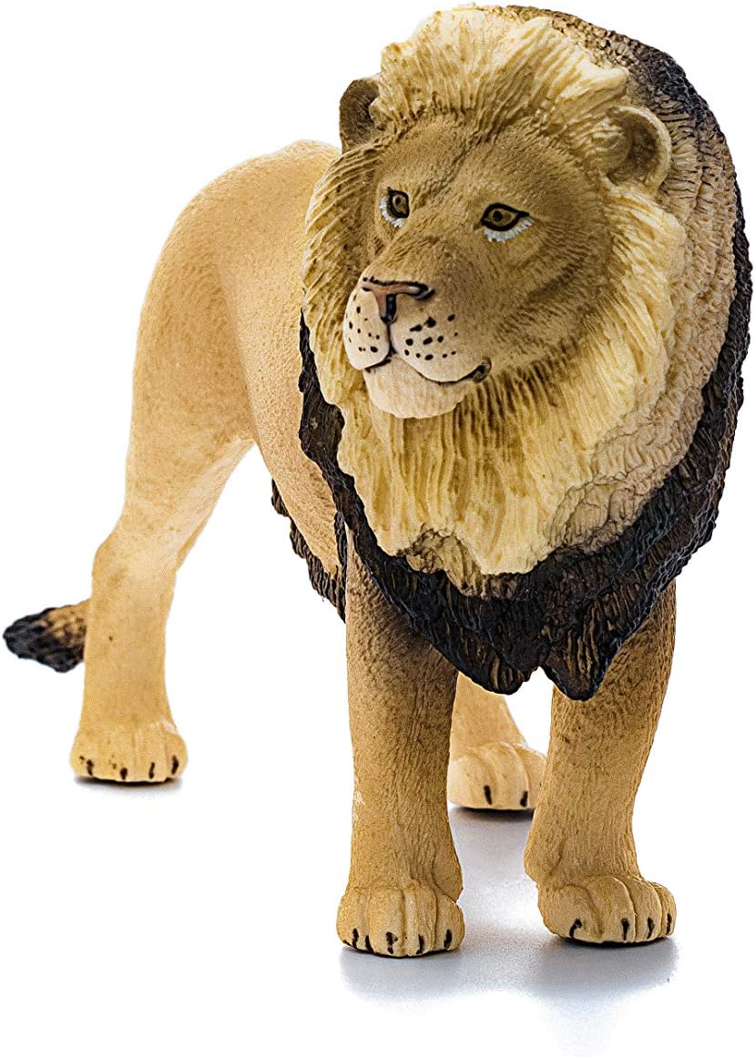 Schleich 14812 Lion, Wild Life Animal Figurine, Realistic Toy for Kids Aged 3+