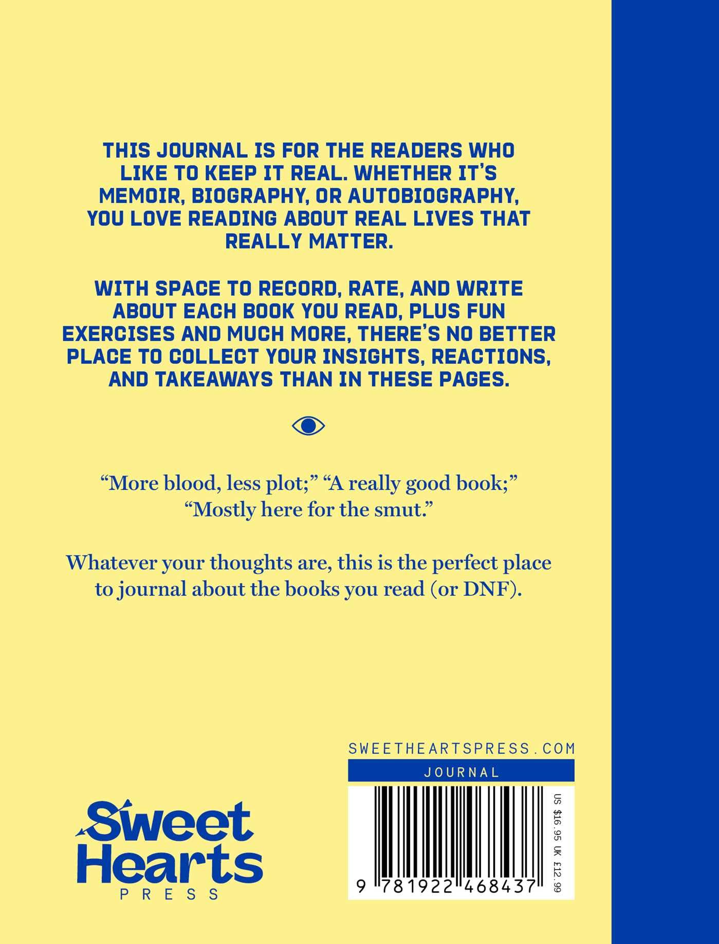 Sweet Hearts Press Reading Journal - Paperback, 224 Pages | Release Date 2026-09-10