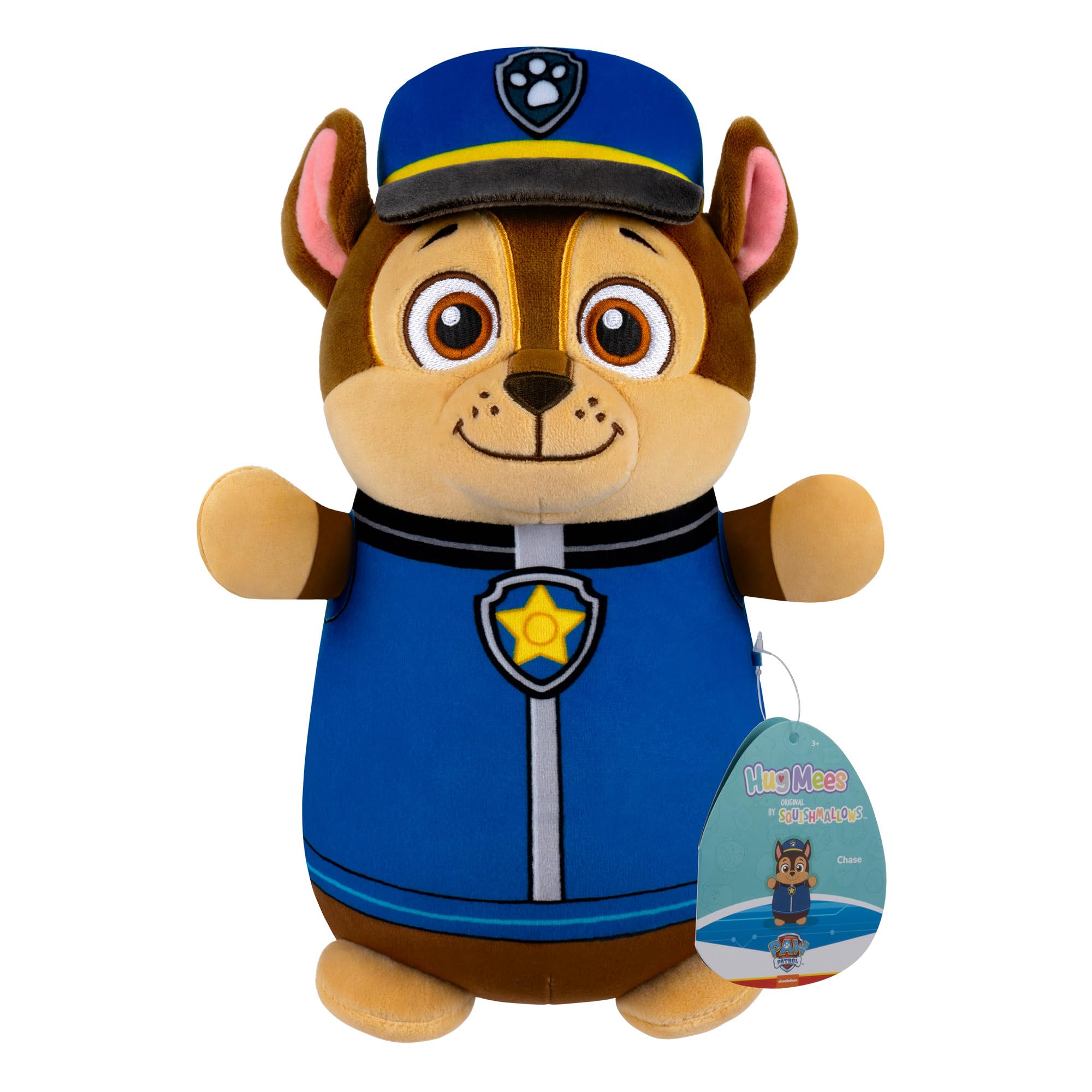 Squishmallows Chase HugMees 10-Inch Plush - Paw Patrol Cuddle Buddy 9