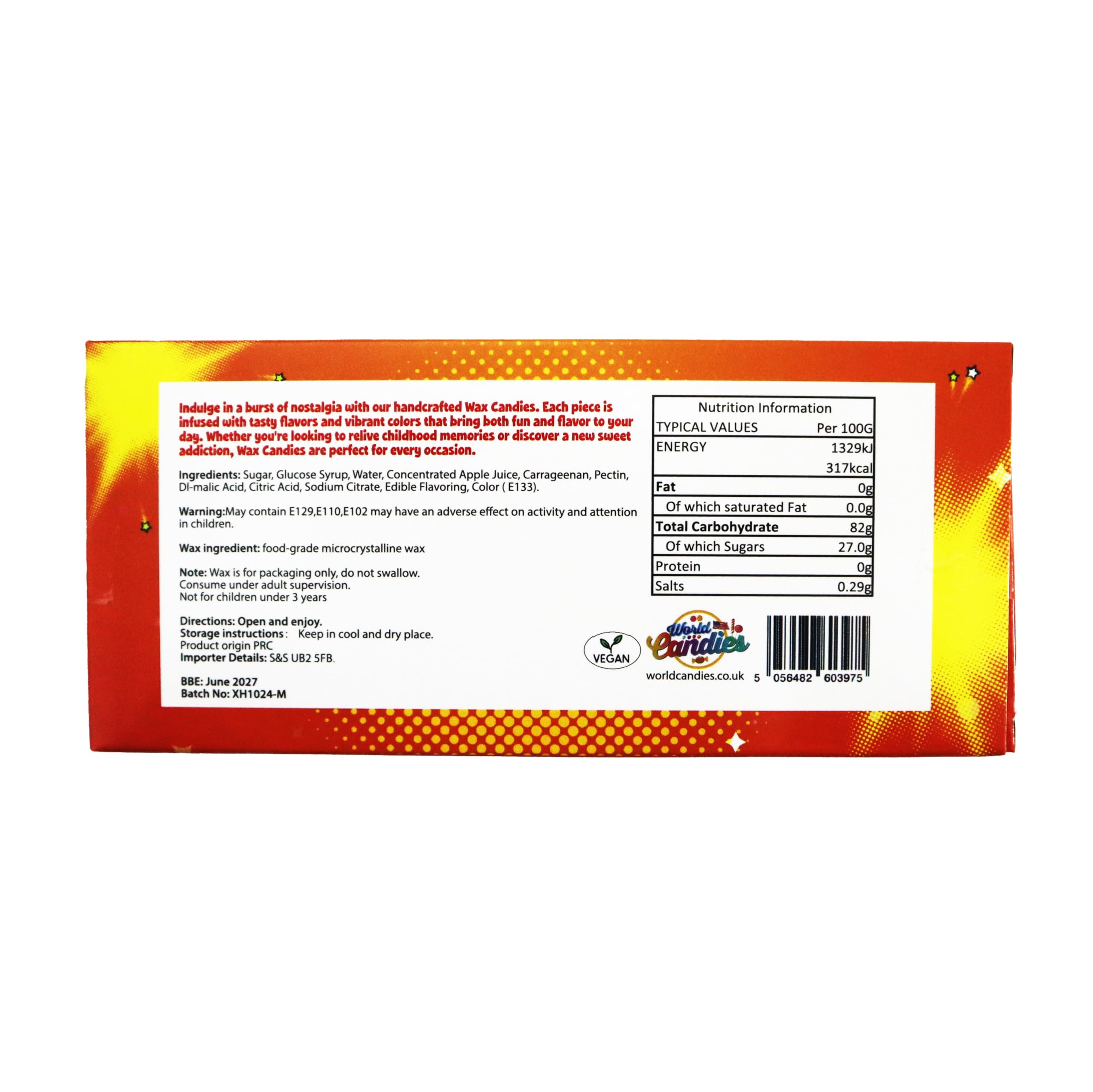 SHINE WAX CANDY - Sour Bear & Mango Liquid Filled Retro Sweet | 40g 4