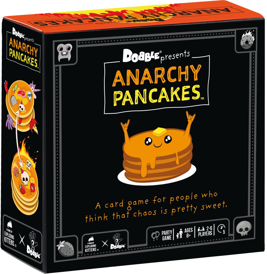 Asmodee Anarchy Pancakes - Dobble Family Card Game | Ages 8+ | 2-6 Players | 5+ Min