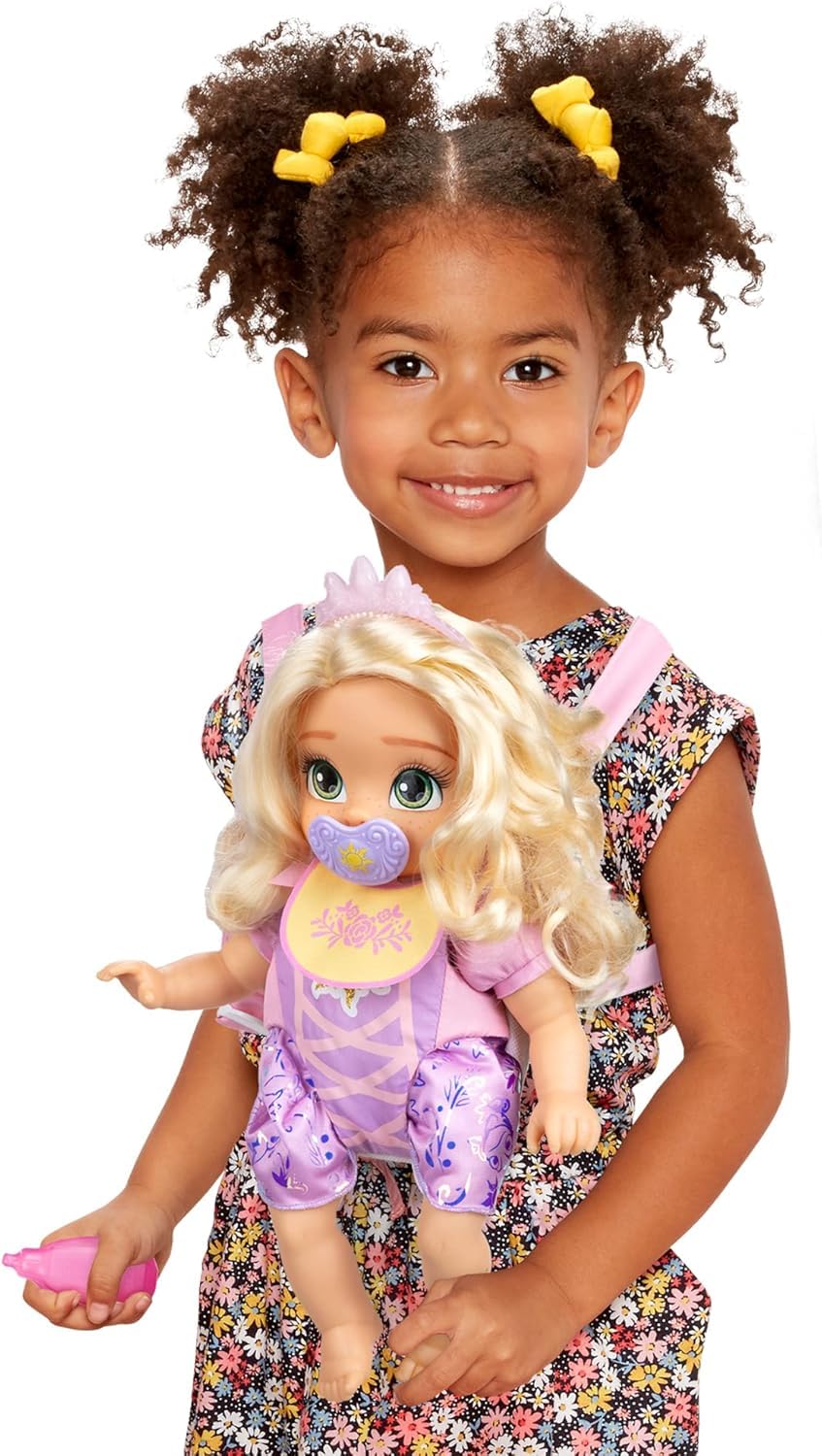 Disney Princess Baby Rapunzel Doll with Carrier Set | 11 inches | Ages 2+ 1