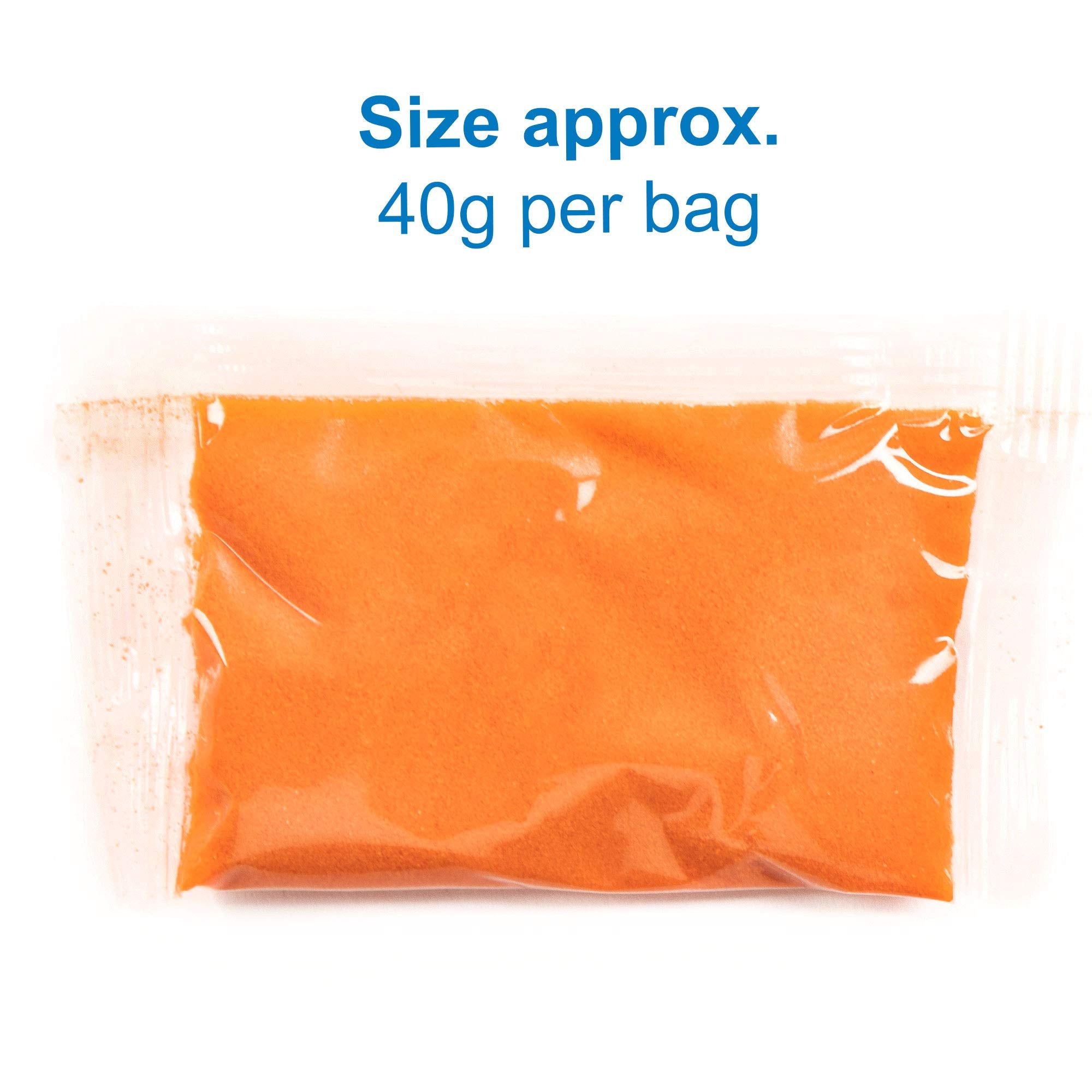 Baker Ross AG211 Mini Bags of Coloured Sand. Coloured Sand in 12 assorted colours - 12 bags of 40g 2