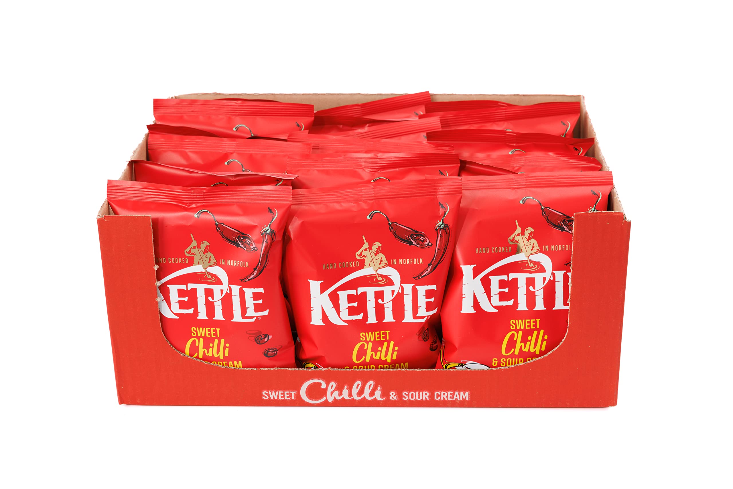 Kettle Chips Sweet Chilli & Sour Cream Multipack Crisps | 18 x 40g Bags | 720g Total