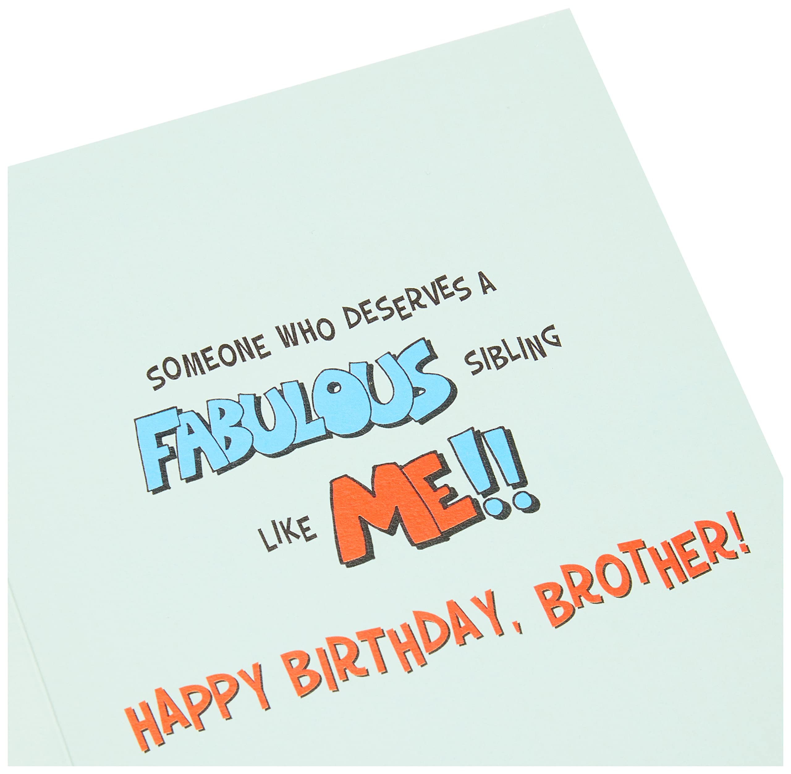 Piccadilly Greetings Humour Birthday Card for Brother - Someone to Lean On | 8 x 6 Inches 2